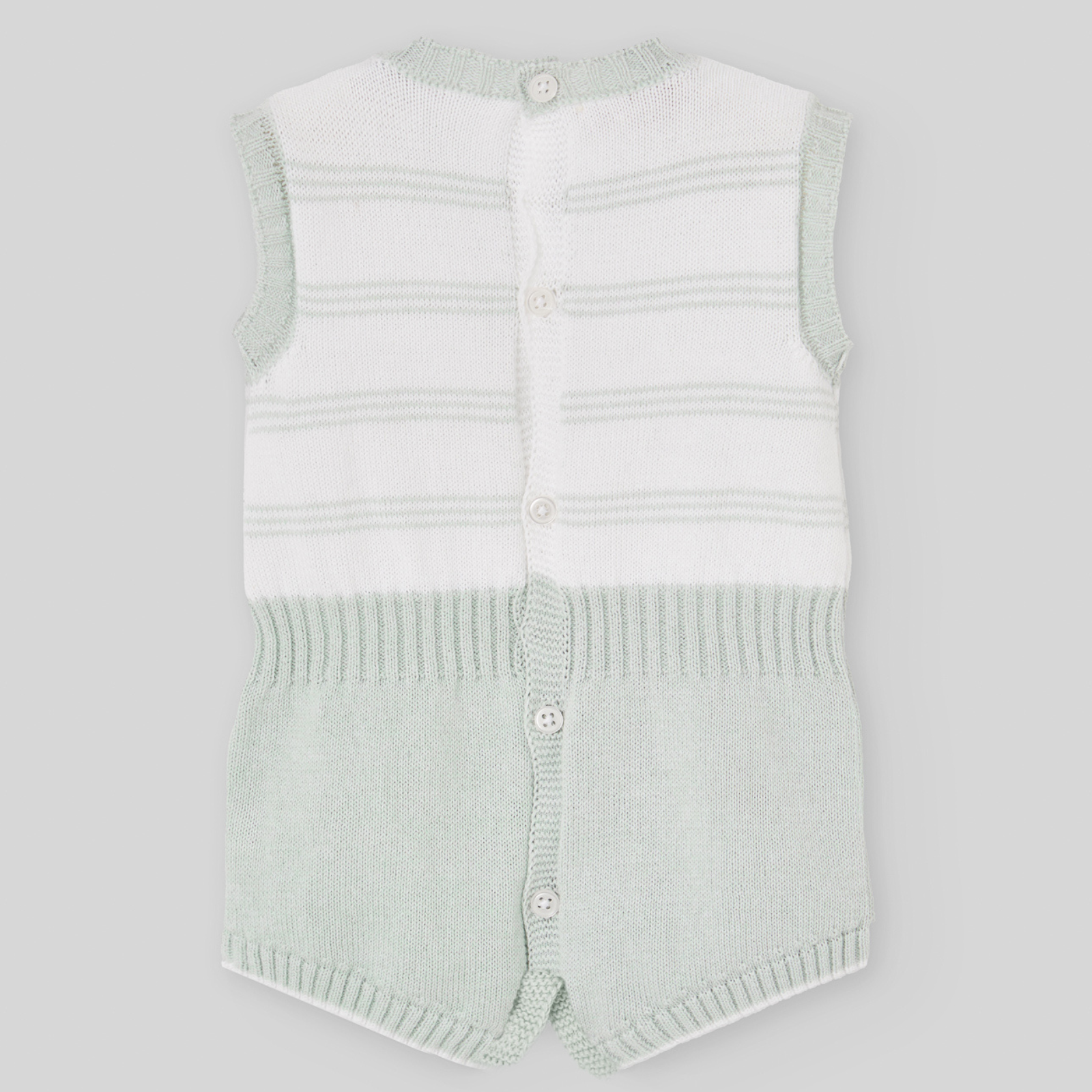 Fofo malha verde e branco da Paz Rodriguez "Noray"