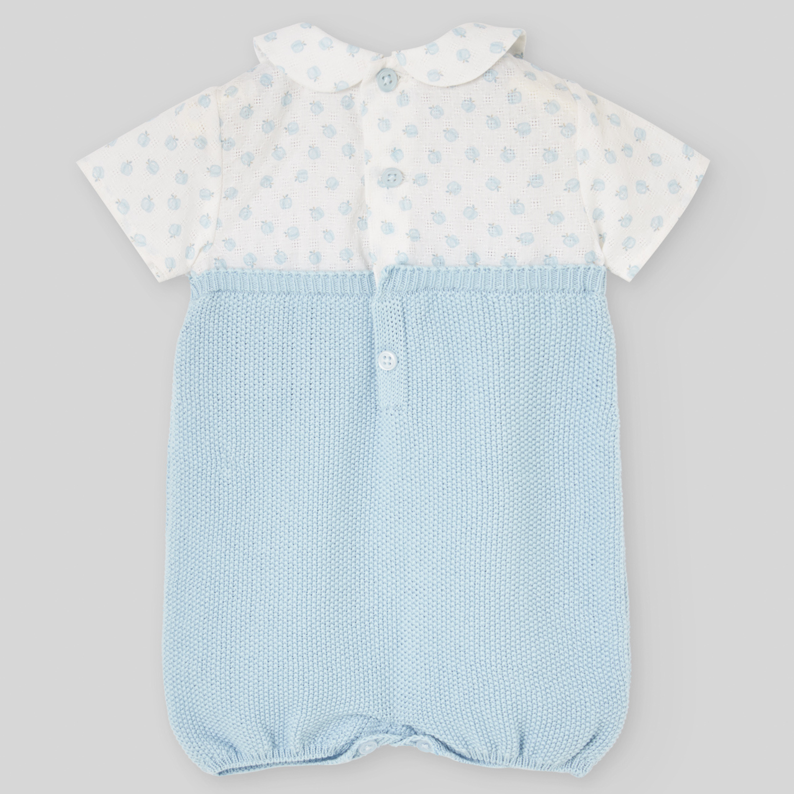 Fofo combinado com malha azul da Paz Rodriguez "Eden"