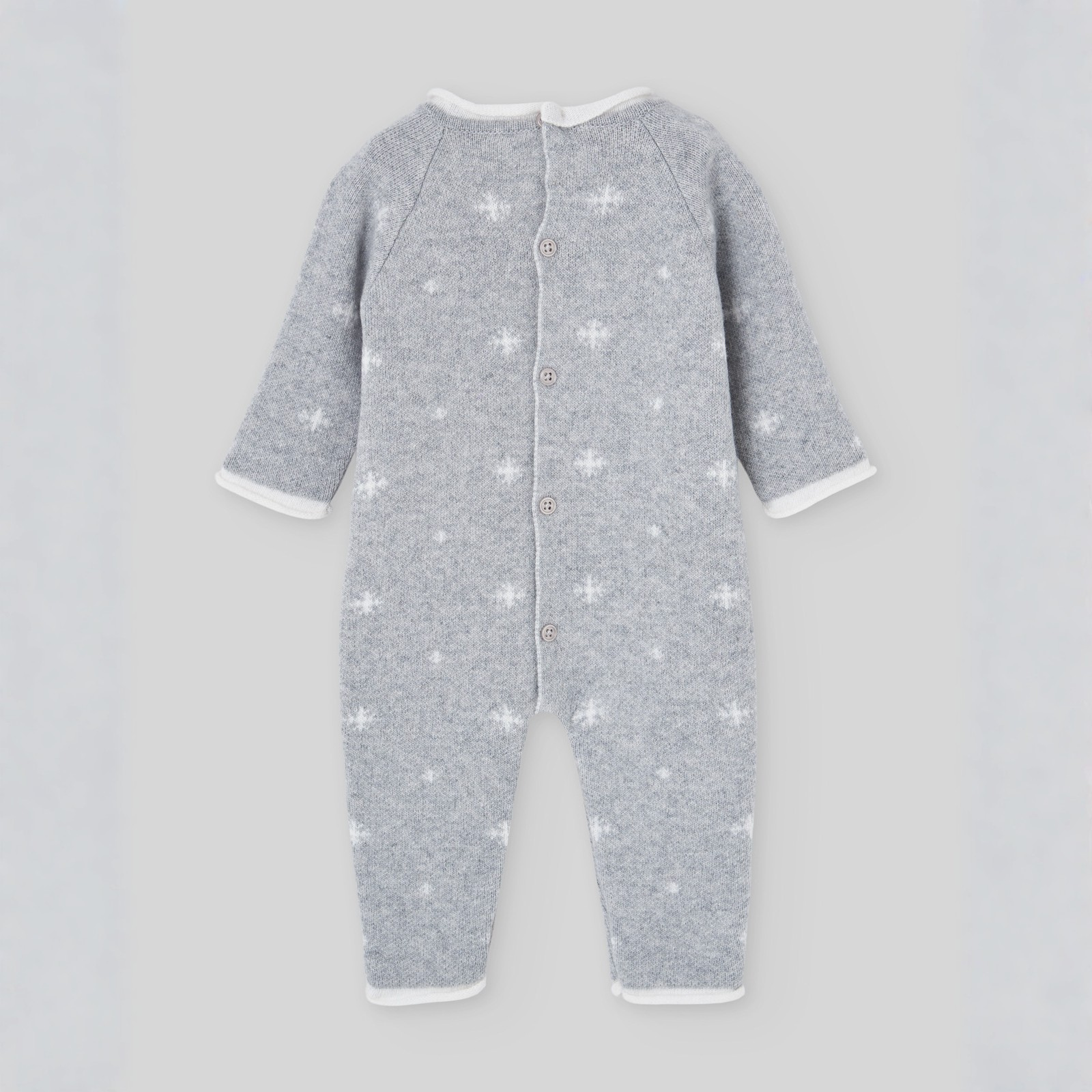 Babygrow em malha cinza da Paz Rodriguez "Neve"