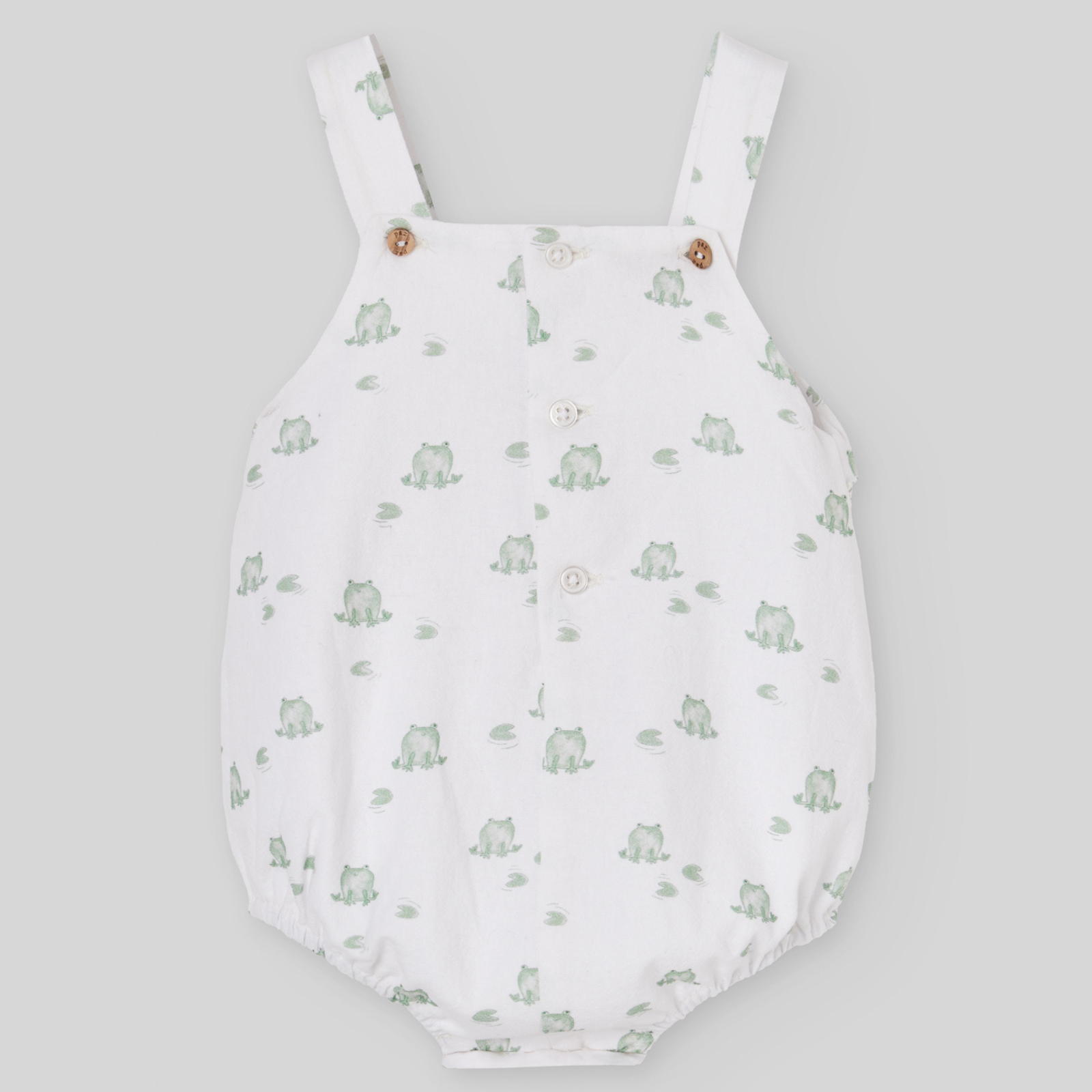 Fofo branco e padrão verde da Paz Rodriguez "Noray"