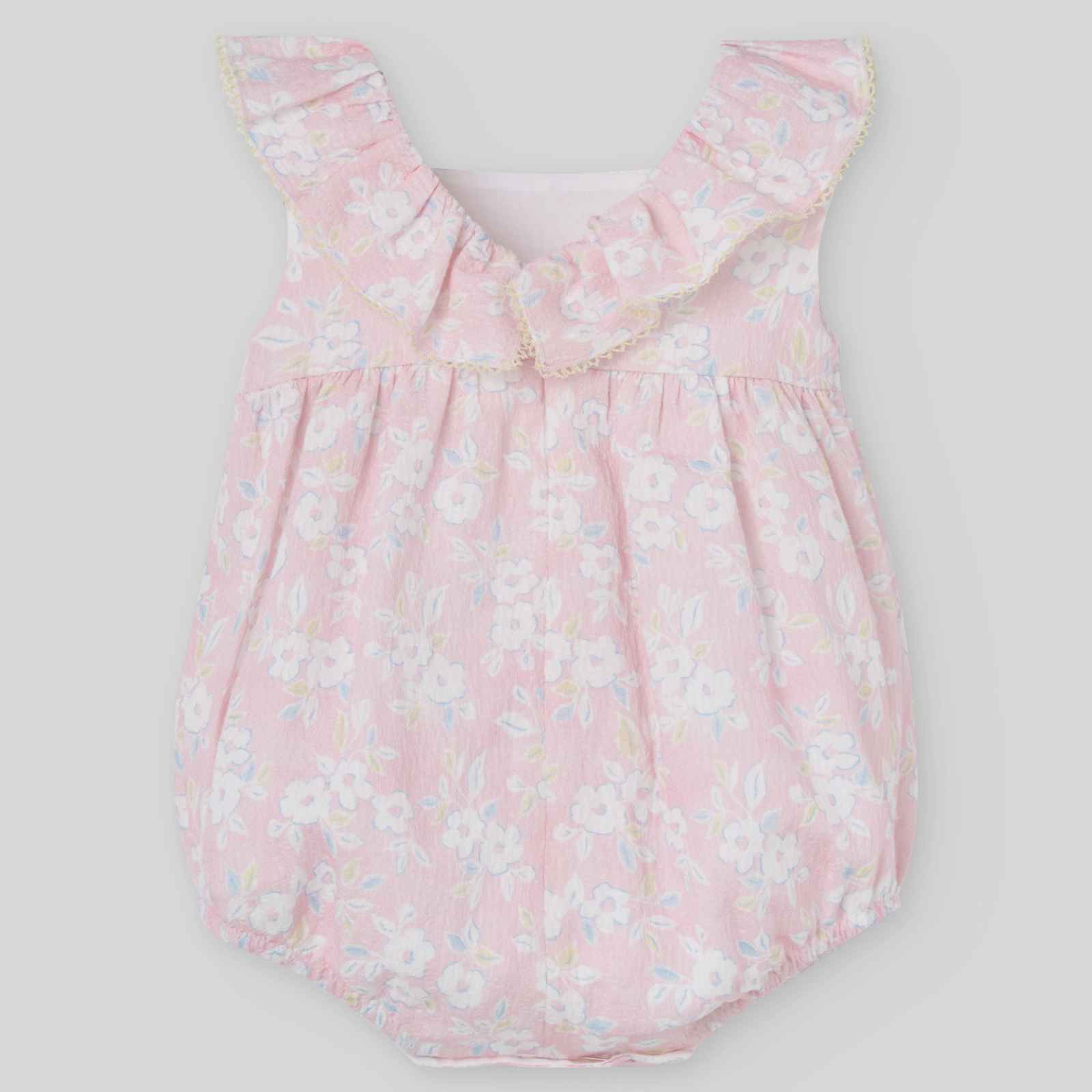 Fofo estampado rosa com laços amarelos da Paz Rodriguez "Candy"