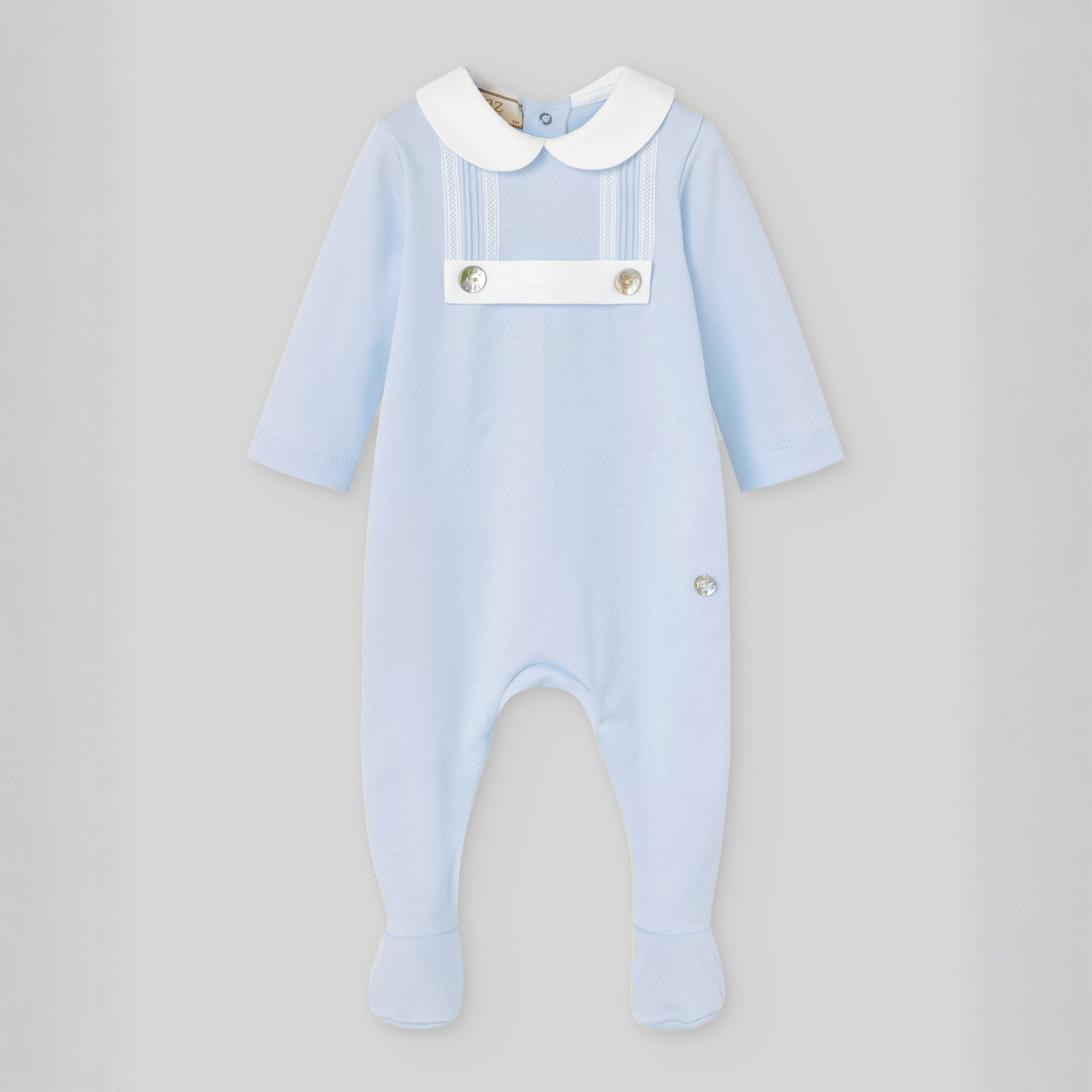 Babygrow laminado azul da Paz Rodriguez "Interlock"