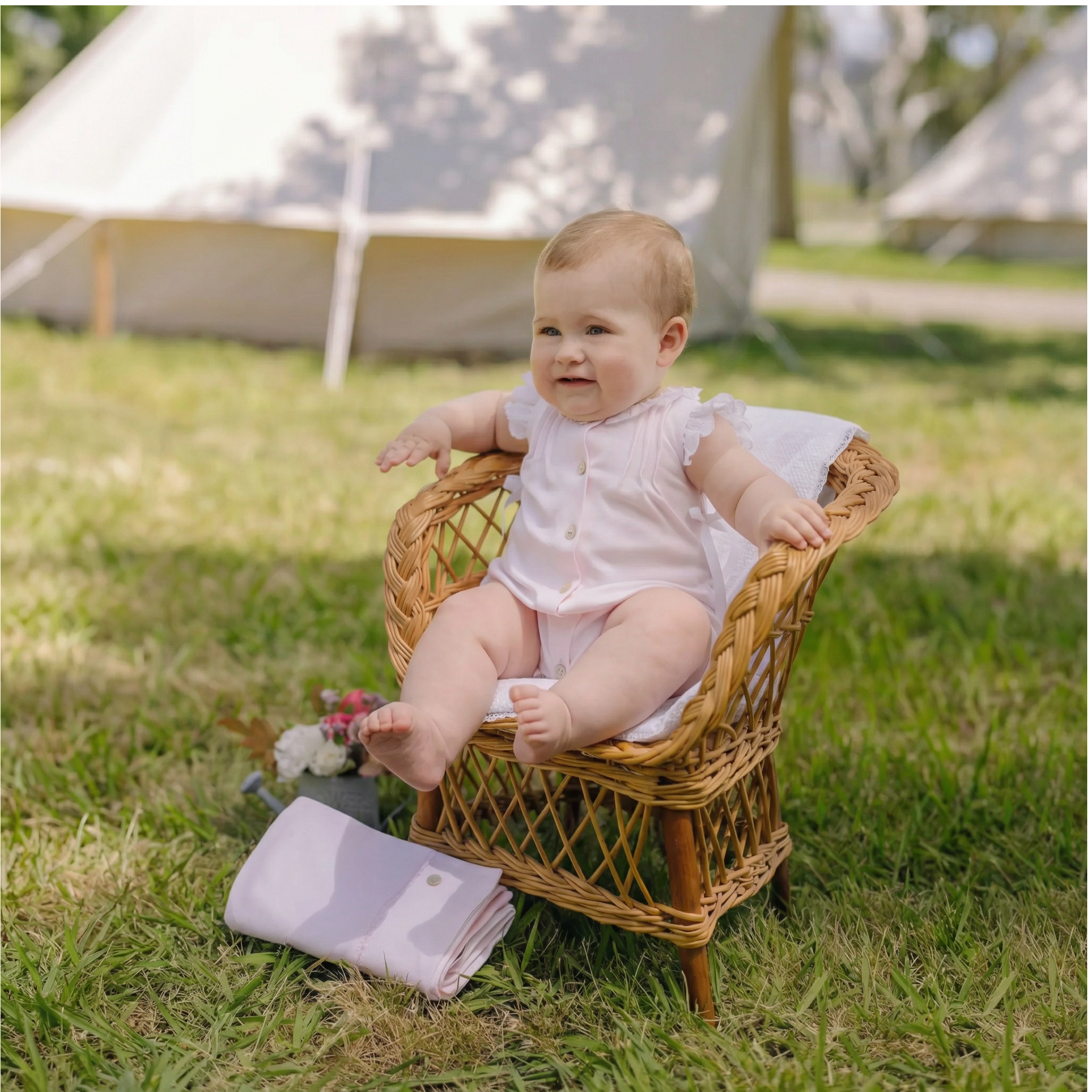 Fofo laminado rosa da Paz Rodriguez "Interlock"