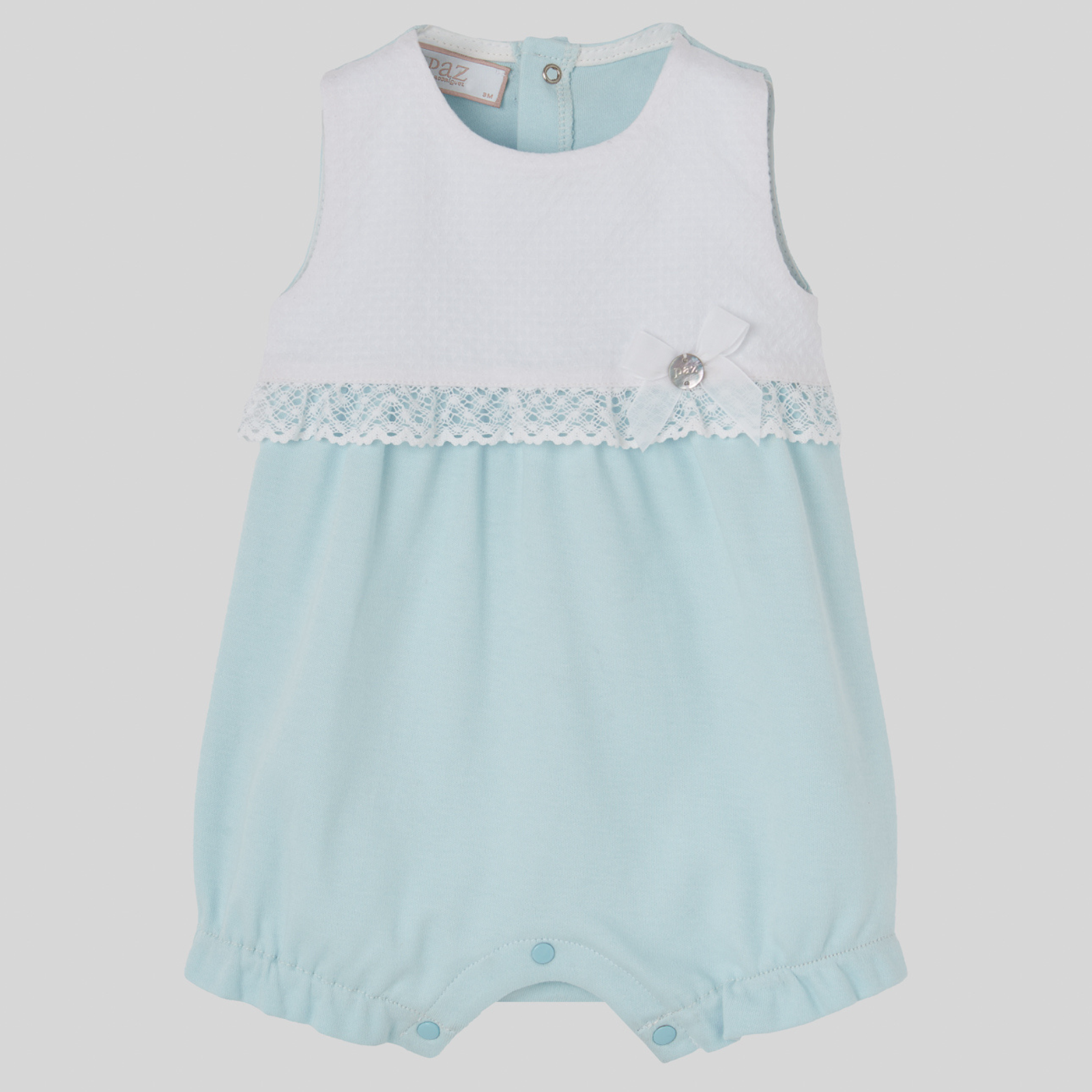 Fofo combinado verde e branco da Paz Rodriguez "Interlock"