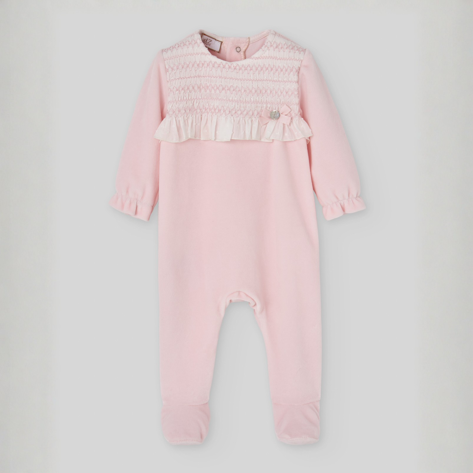 Babygrow laminado rosa recém nascido menina da Paz Rodriguez "Ternura"