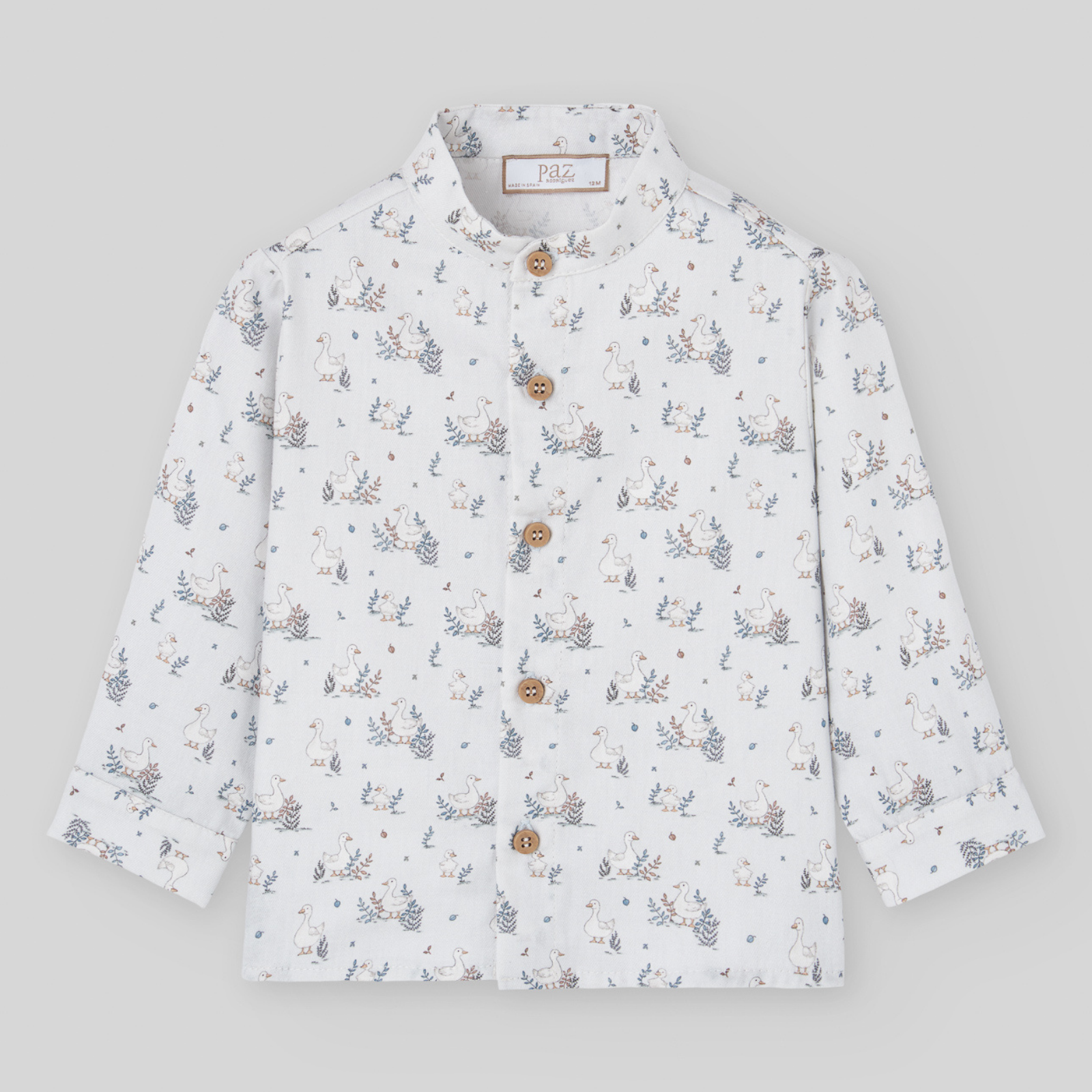 Conjunto calção bege e camisa estampada da Paz Rodriguez "Terra"