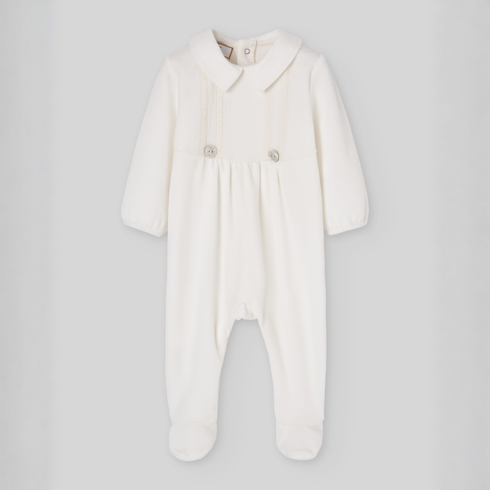 Babygrow laminado pérola recém nascido menino da Paz Rodriguez "Ternura"