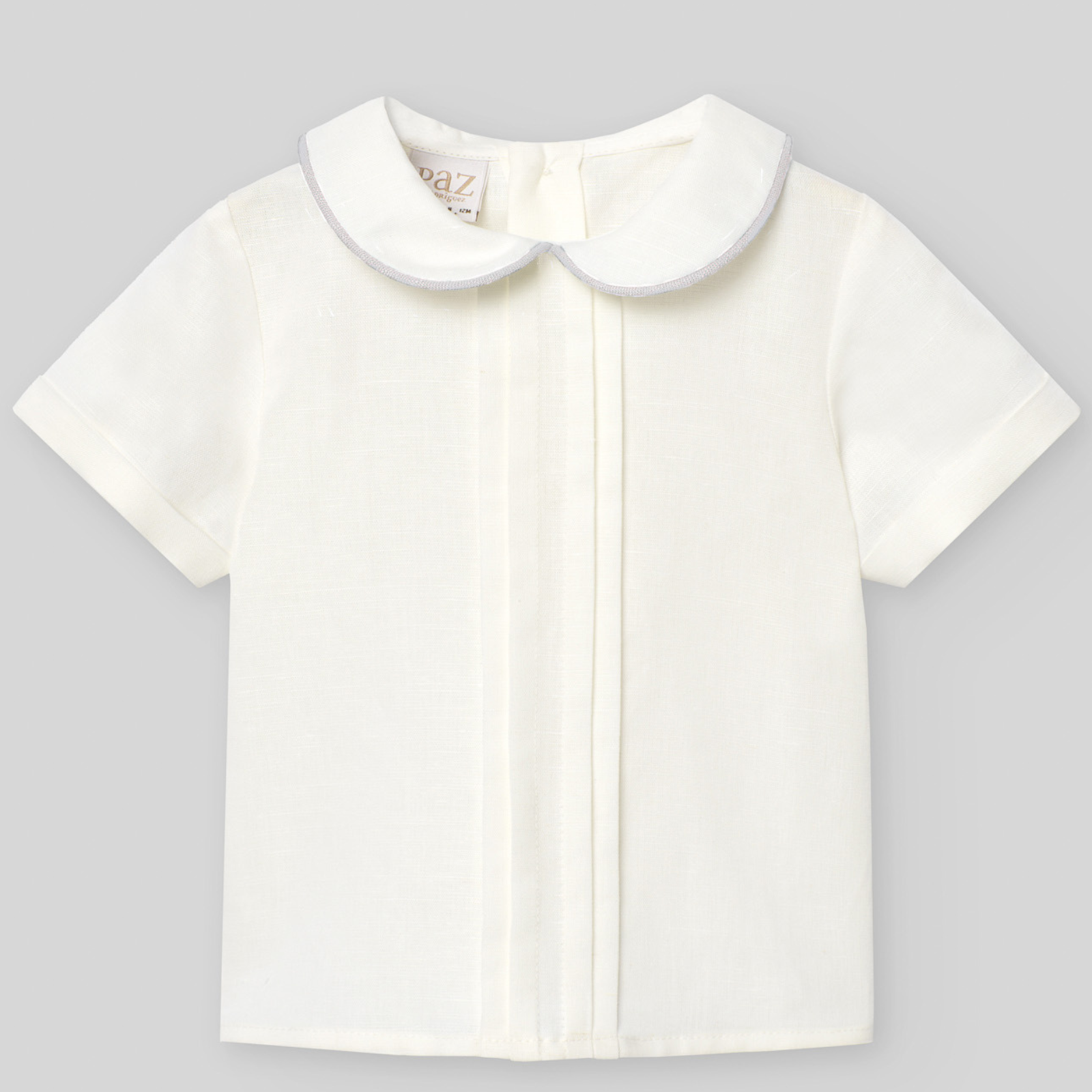 Conjunto camisa e calção bege da Paz Rodriguez "Cerimónia"