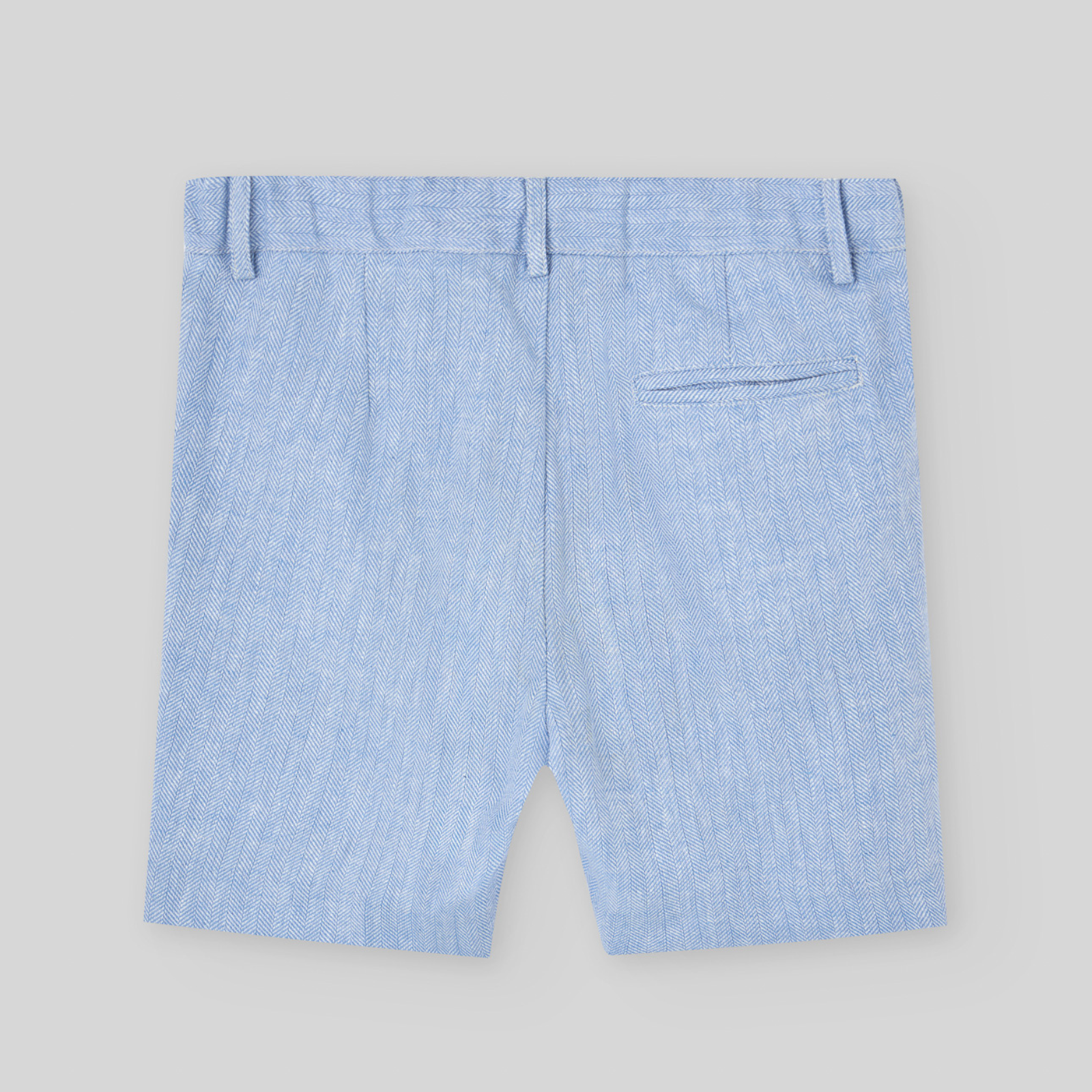 Calção linho azul da Paz Rodriguez "Cerimónia"