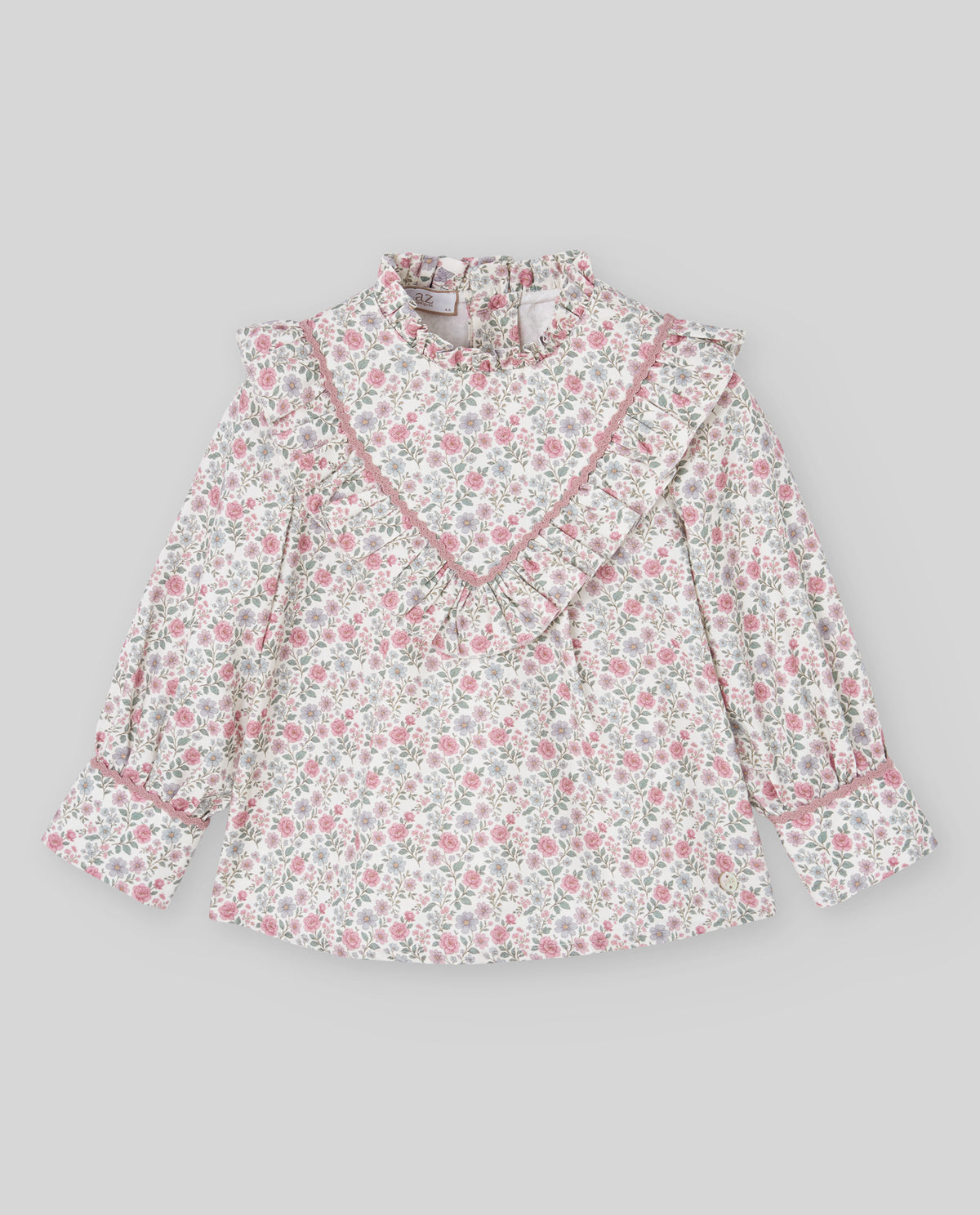 Conjunto blusa estampada e calça rosa da Paz Rodriguez "Ledicia"