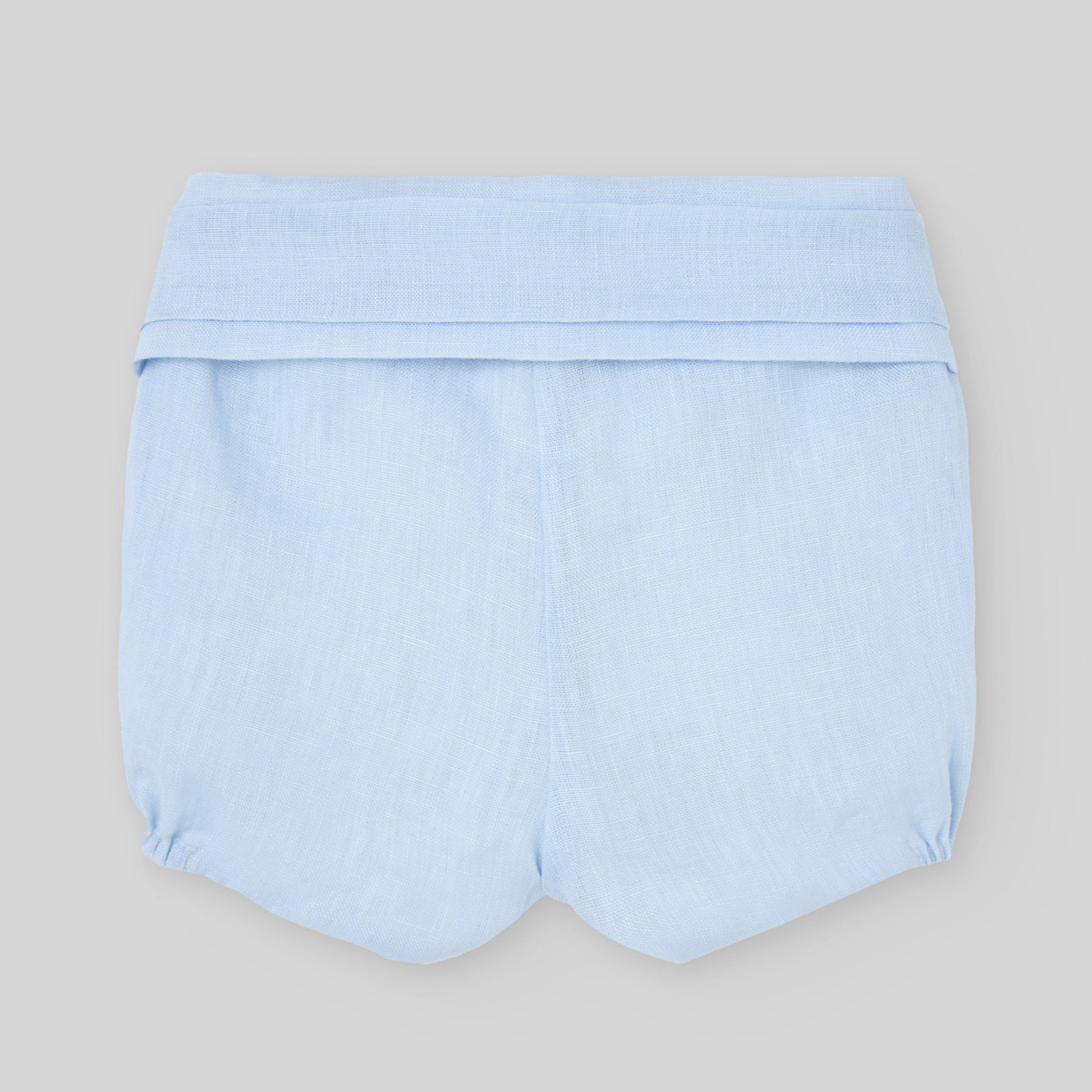 Conjunto cerimónia camisa pérola e calção azul da Paz Rodriguez "Alegra"