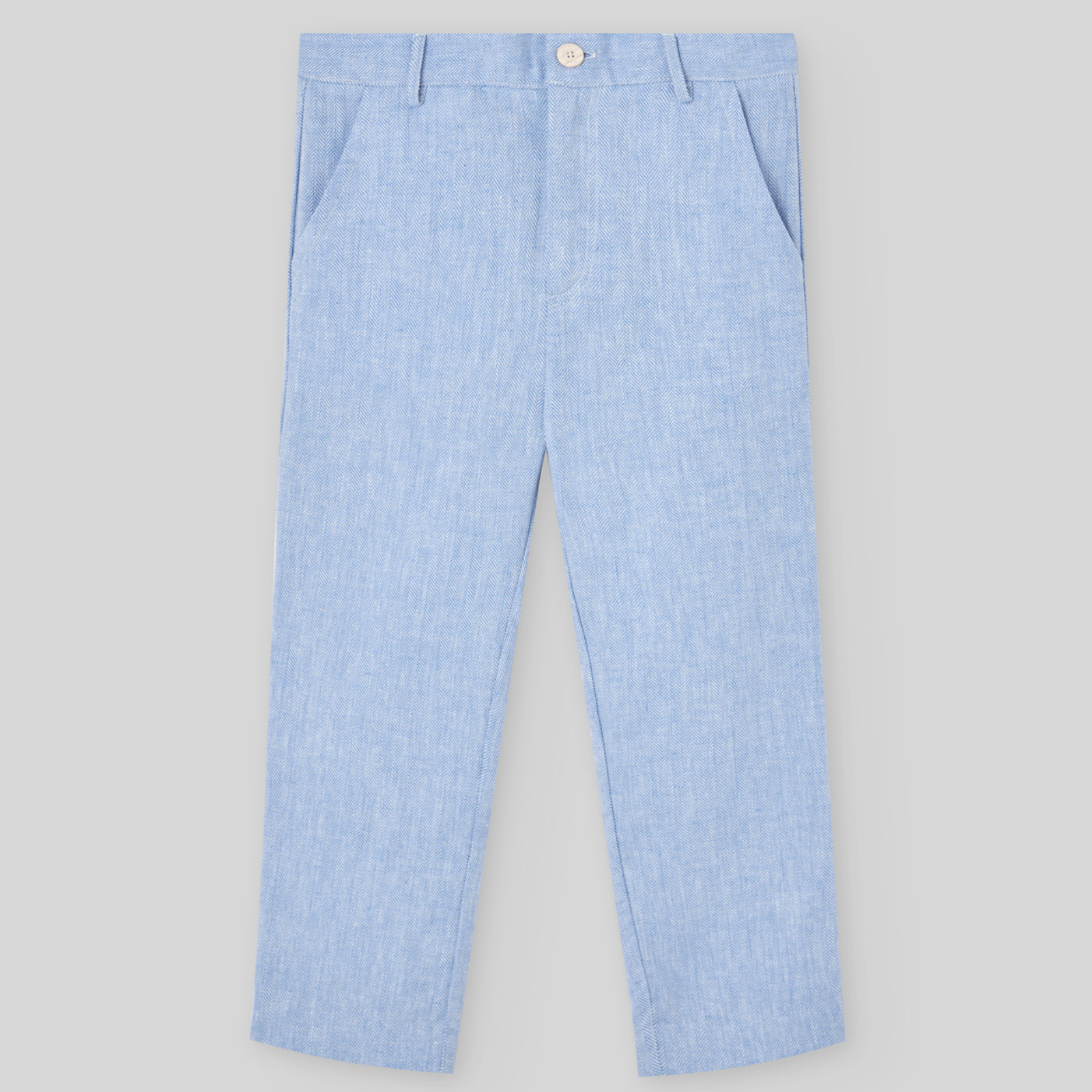 Calça linho azul da Paz Rodriguez "Cerimónia"