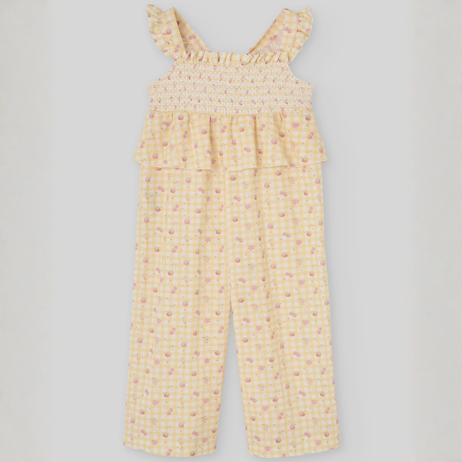 Macacão estampado amarelo da Paz Rodriguez "Frutitas"