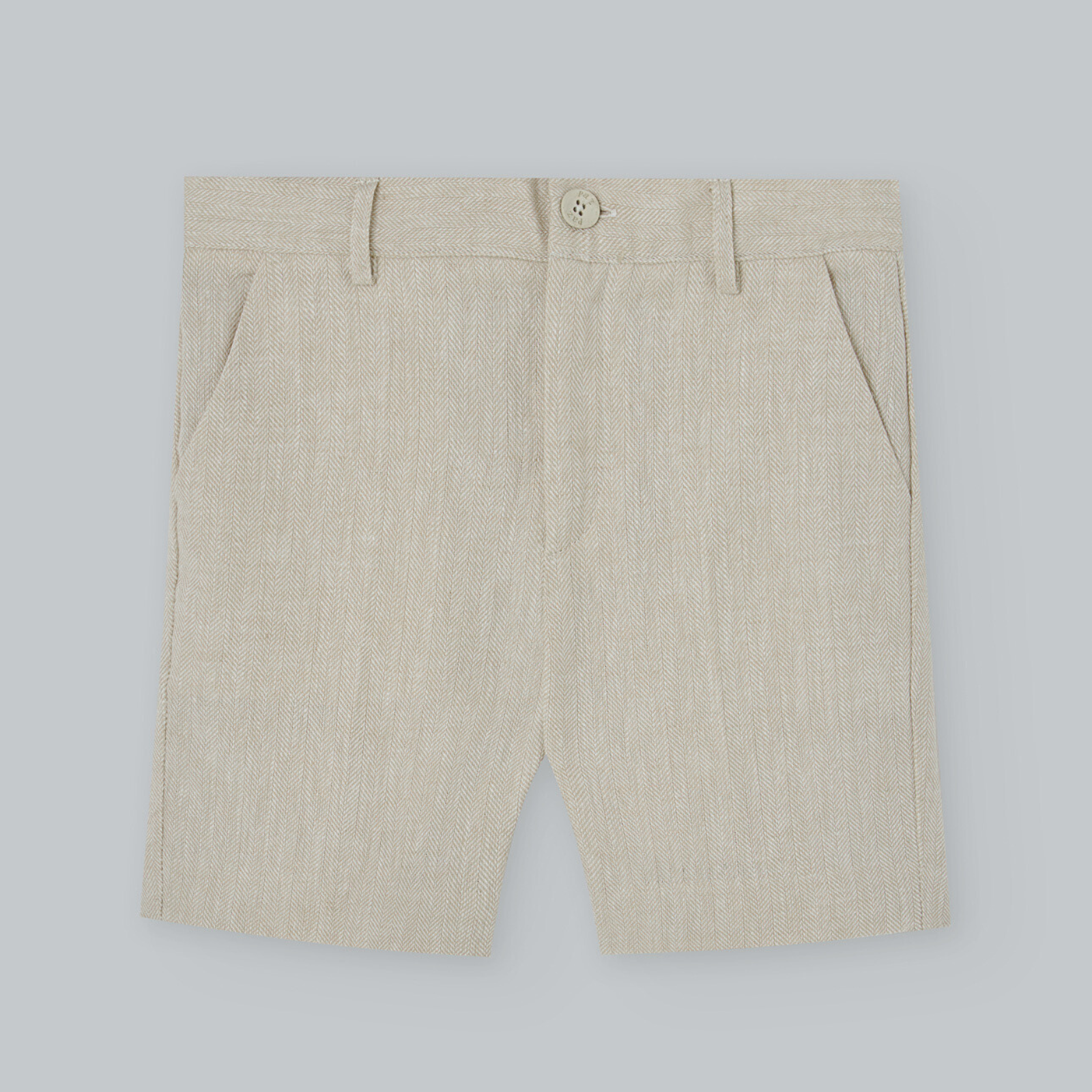 Calção linho bege da Paz Rodriguez "Cerimónia"