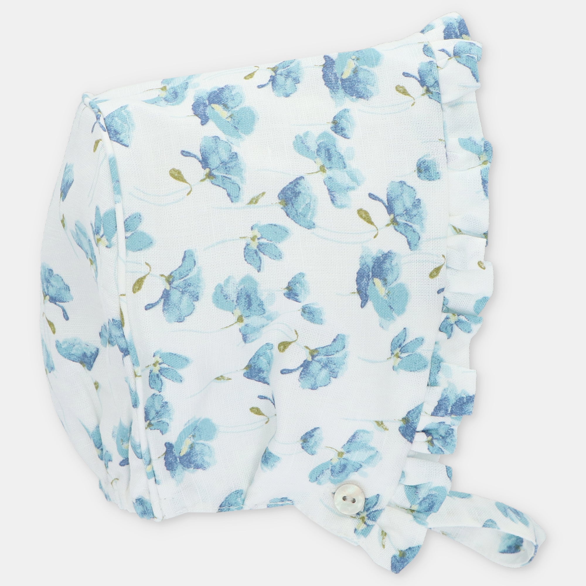 Touca com estampado floral verde petróleo da Martin Aranda "Milton"