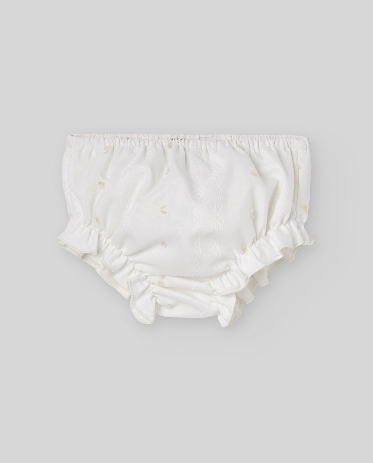 Vestido combinado e tapa fralda pérola cerimónia da Paz Rodriguez "Paz"