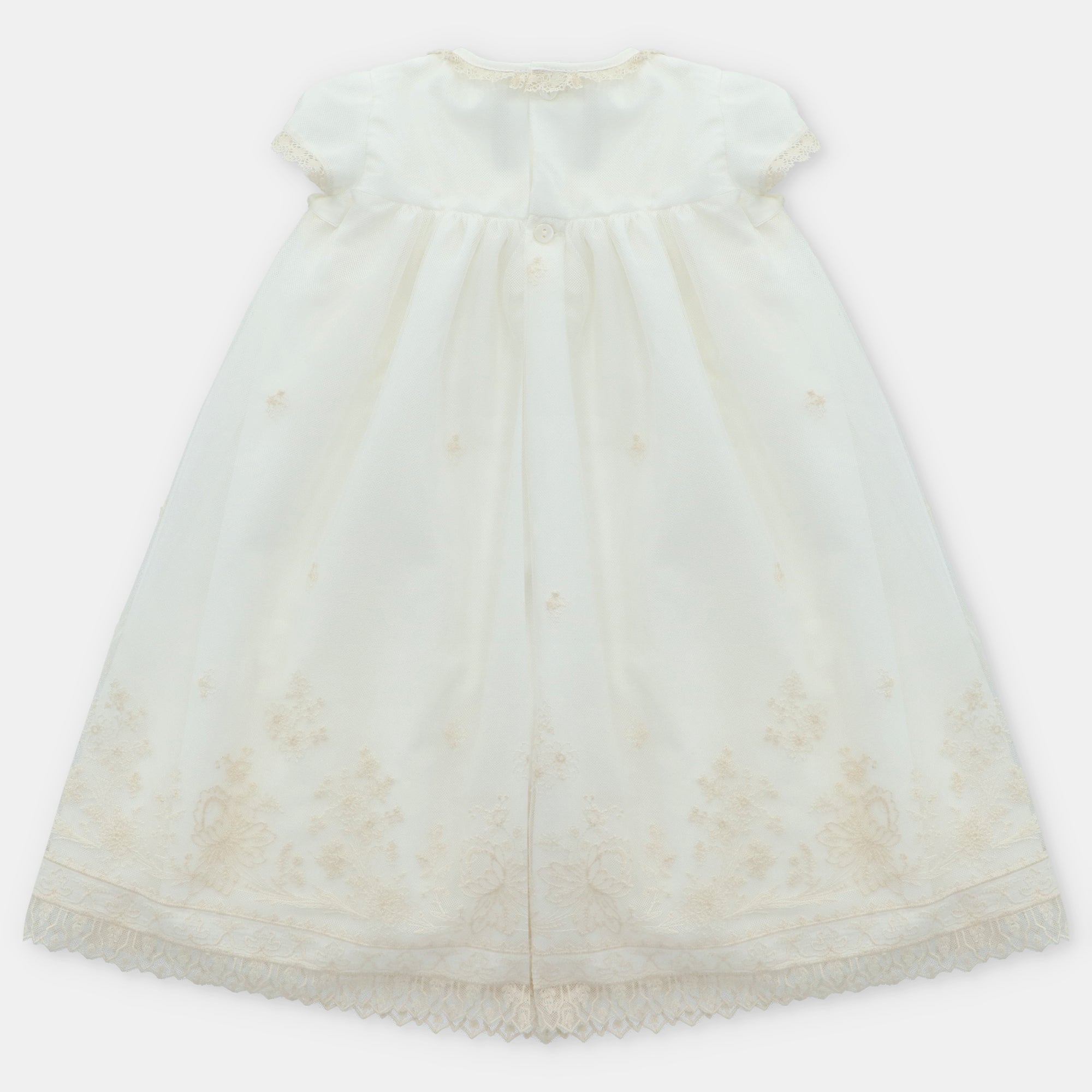 Fraldão de cerimónia para bebe com tule bordado da Martín Aranda "Vancouver"