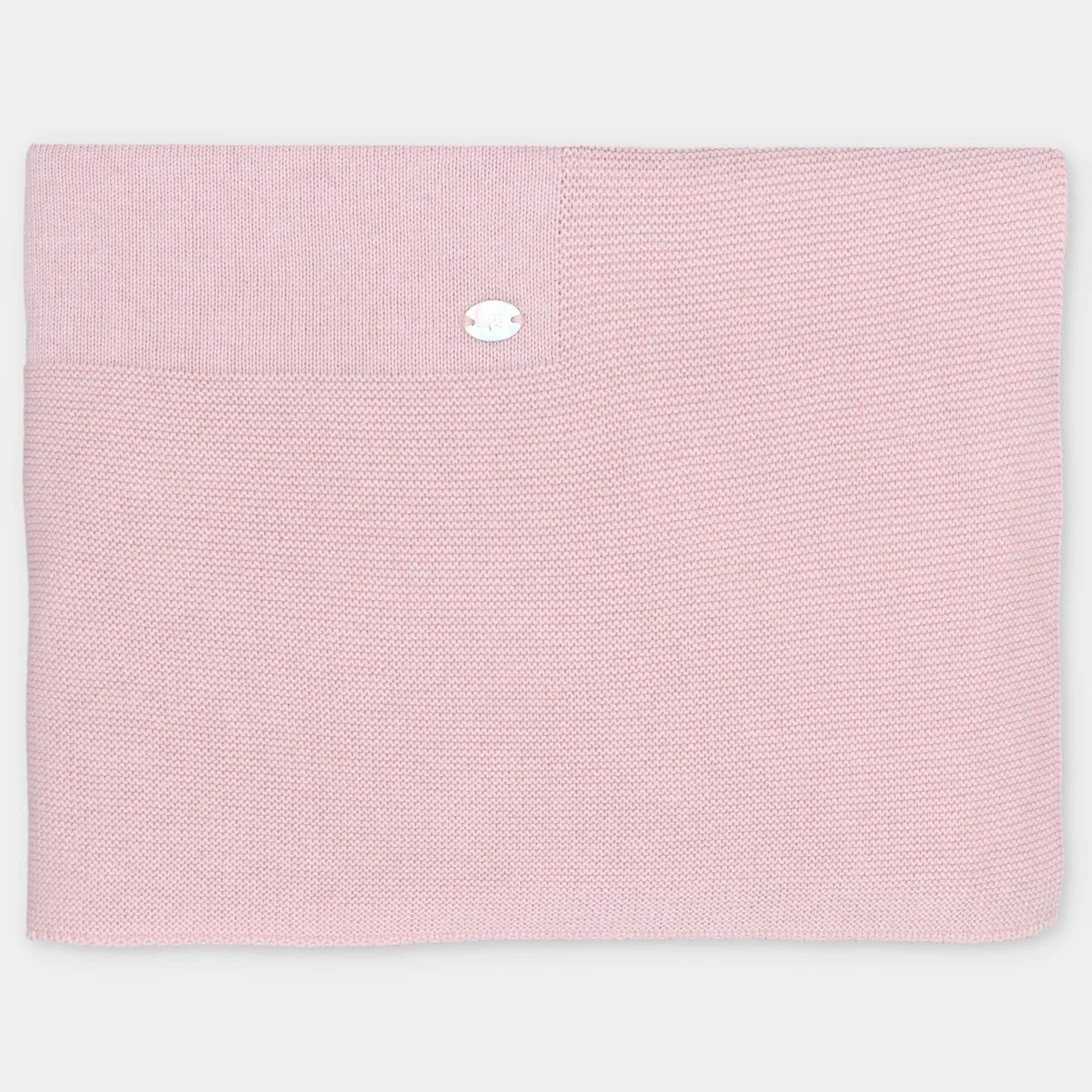 Manta de malha rosa da Martín Aranda "Lena"
