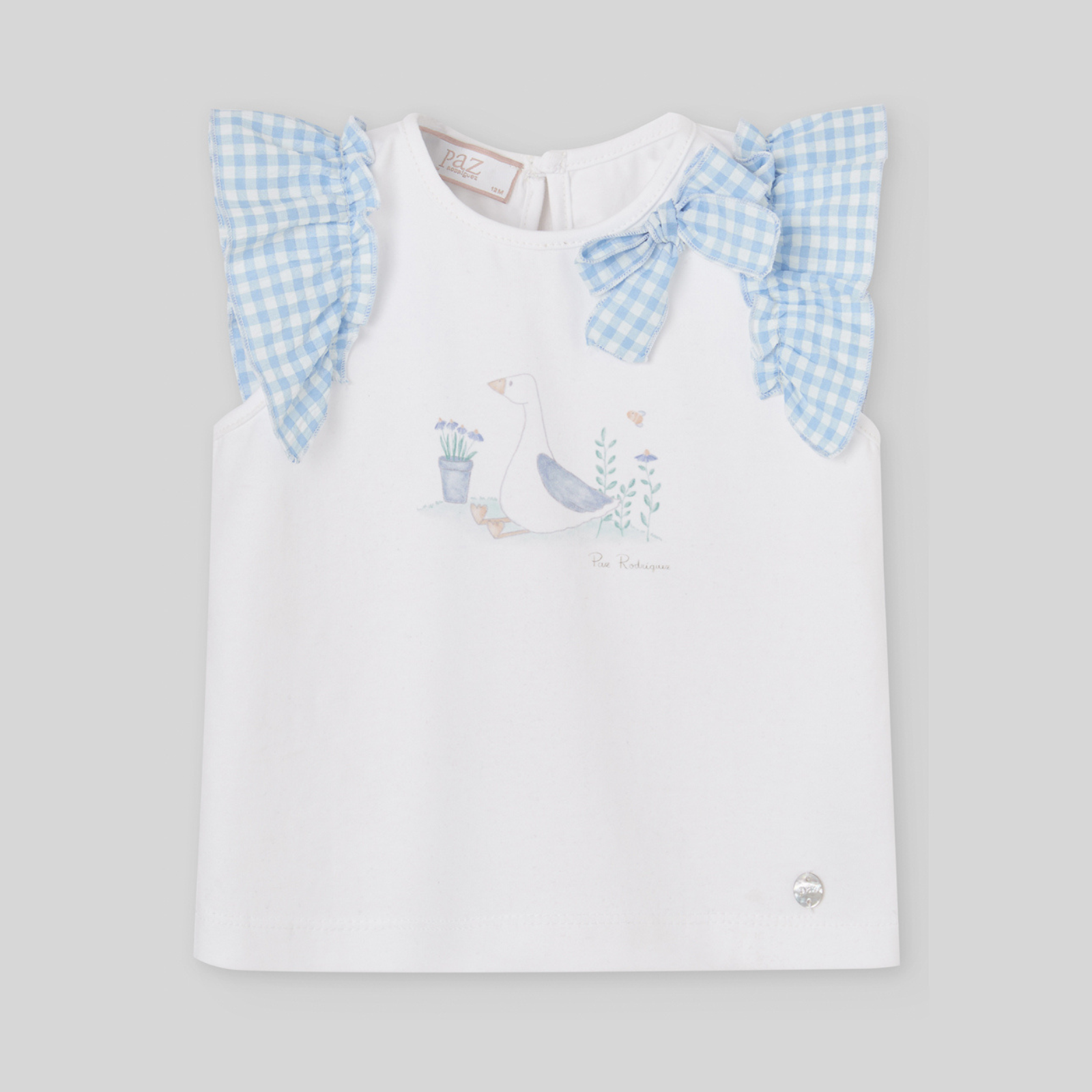 Conjunto t-shirt e tapa fralda azul da Paz Rodriguez "Anade"