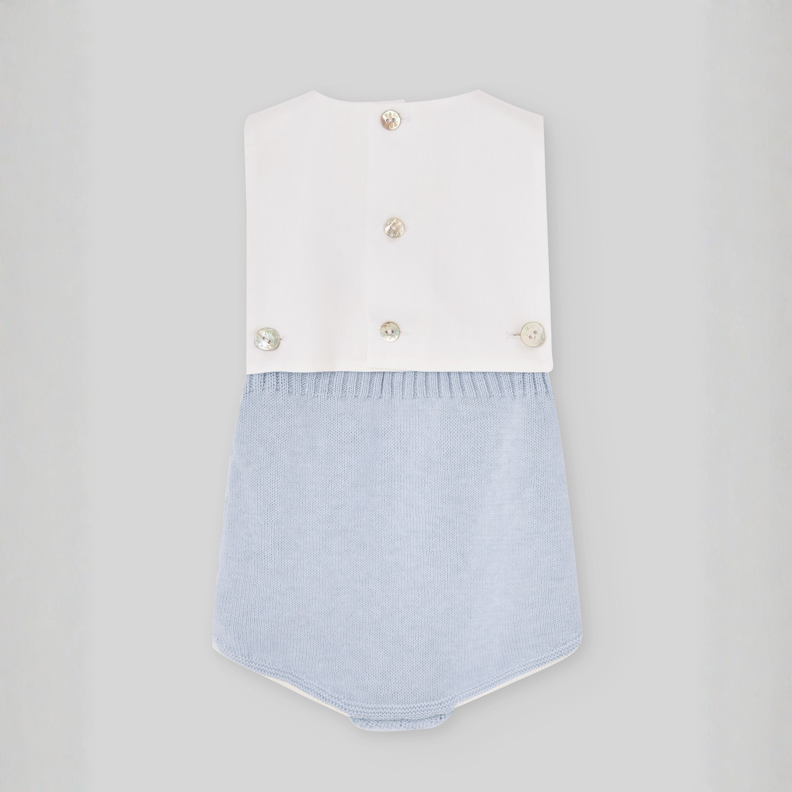 Fofo combinado azul e branco da Paz Rodriguez "Nectar"