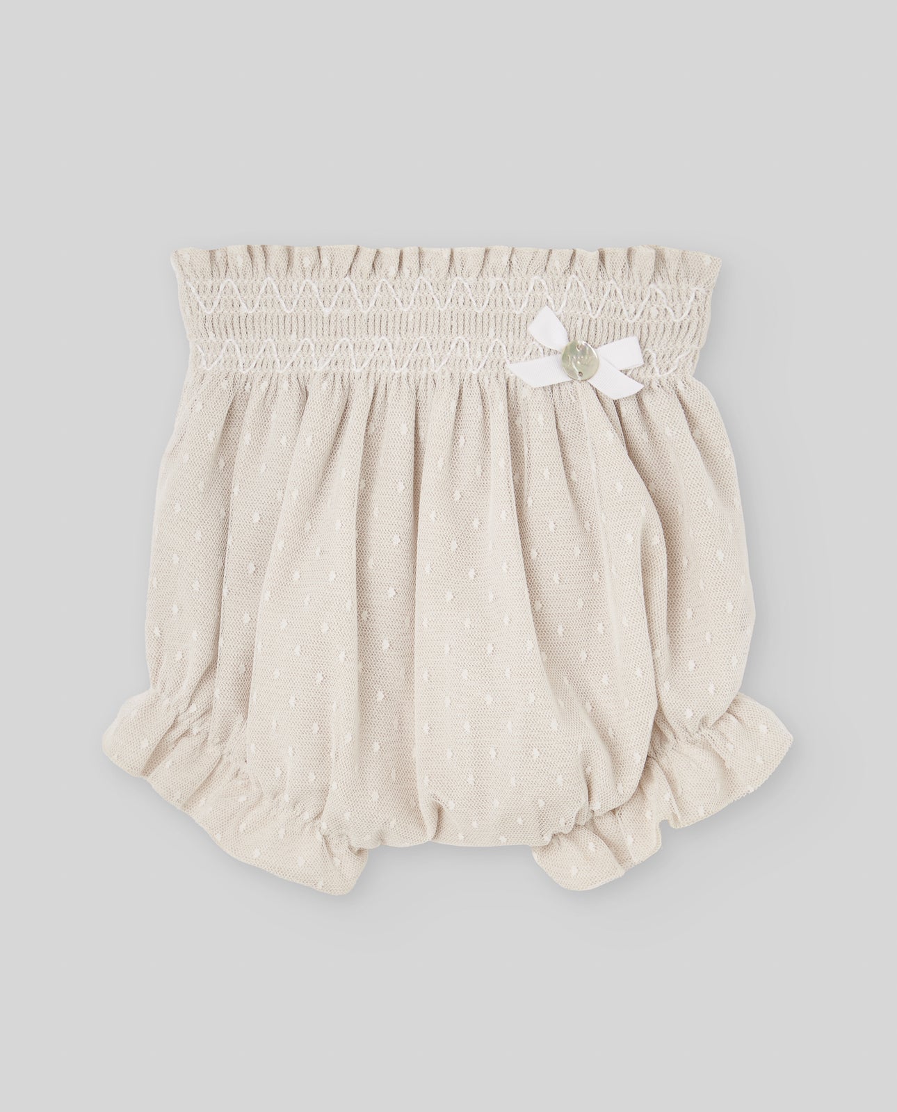 Tapa fralda recém nascido bege da Paz Rodriguez "Nectar"