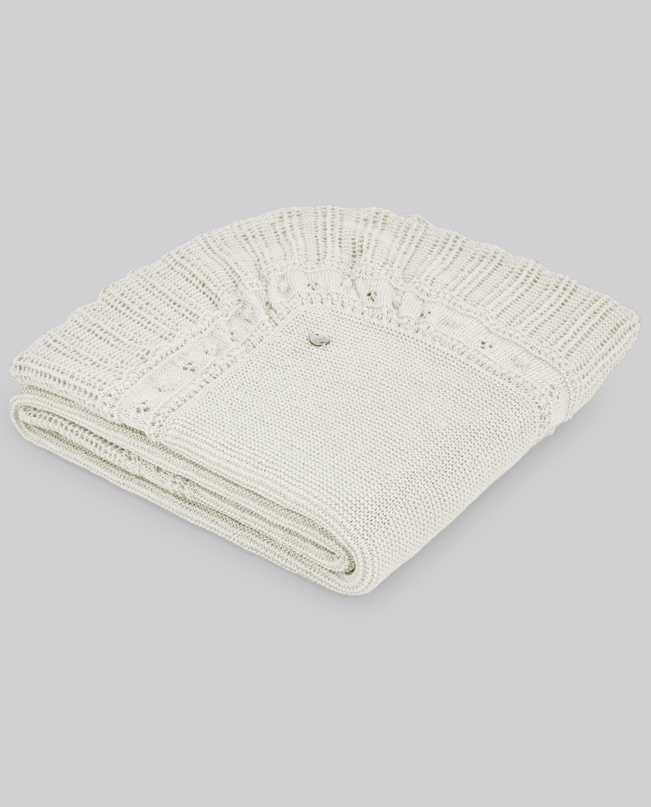 Manta em malha pérola da Paz Rodriguez "Alegra"