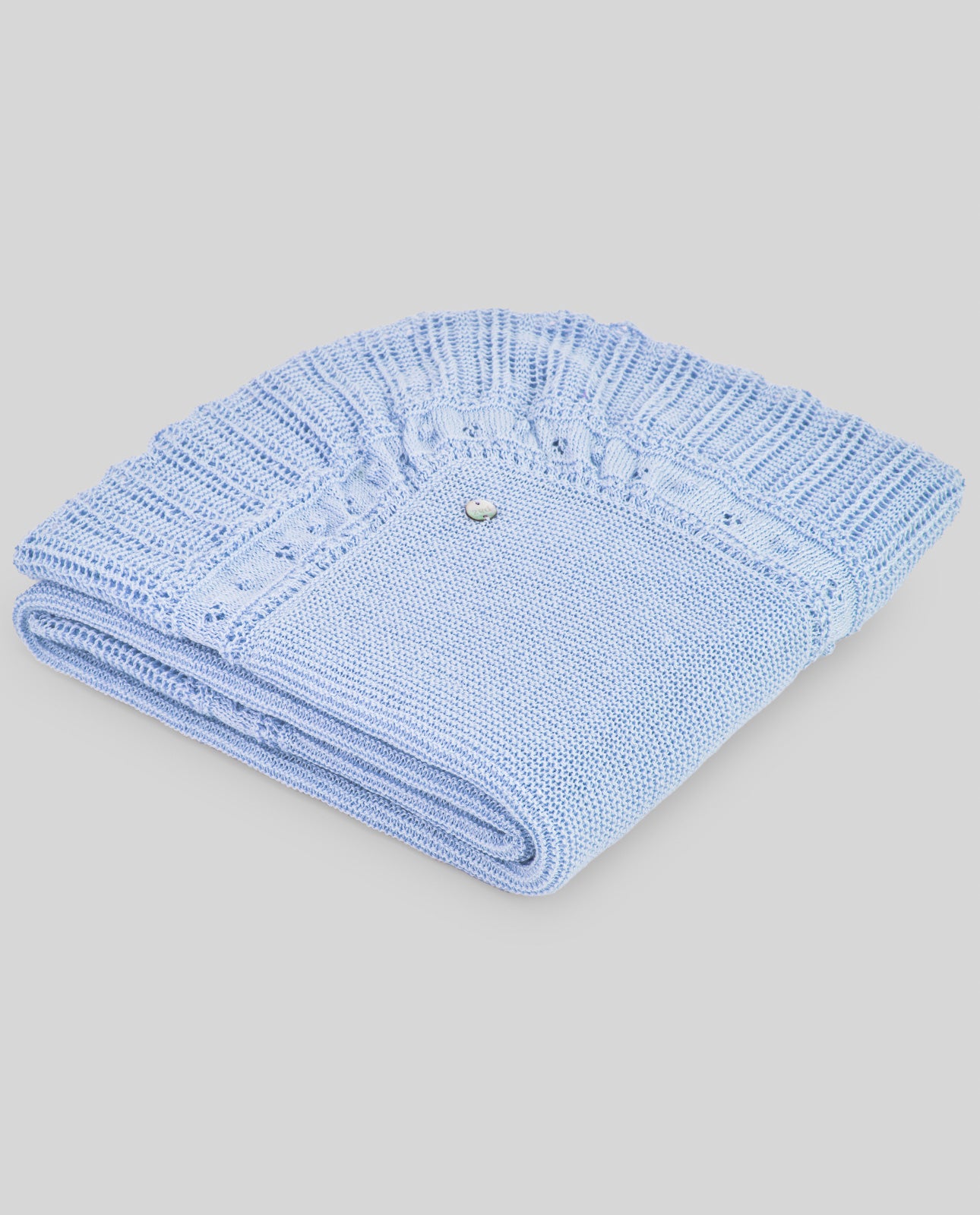 Manta em malha azul da Paz Rodriguez "Alegra"