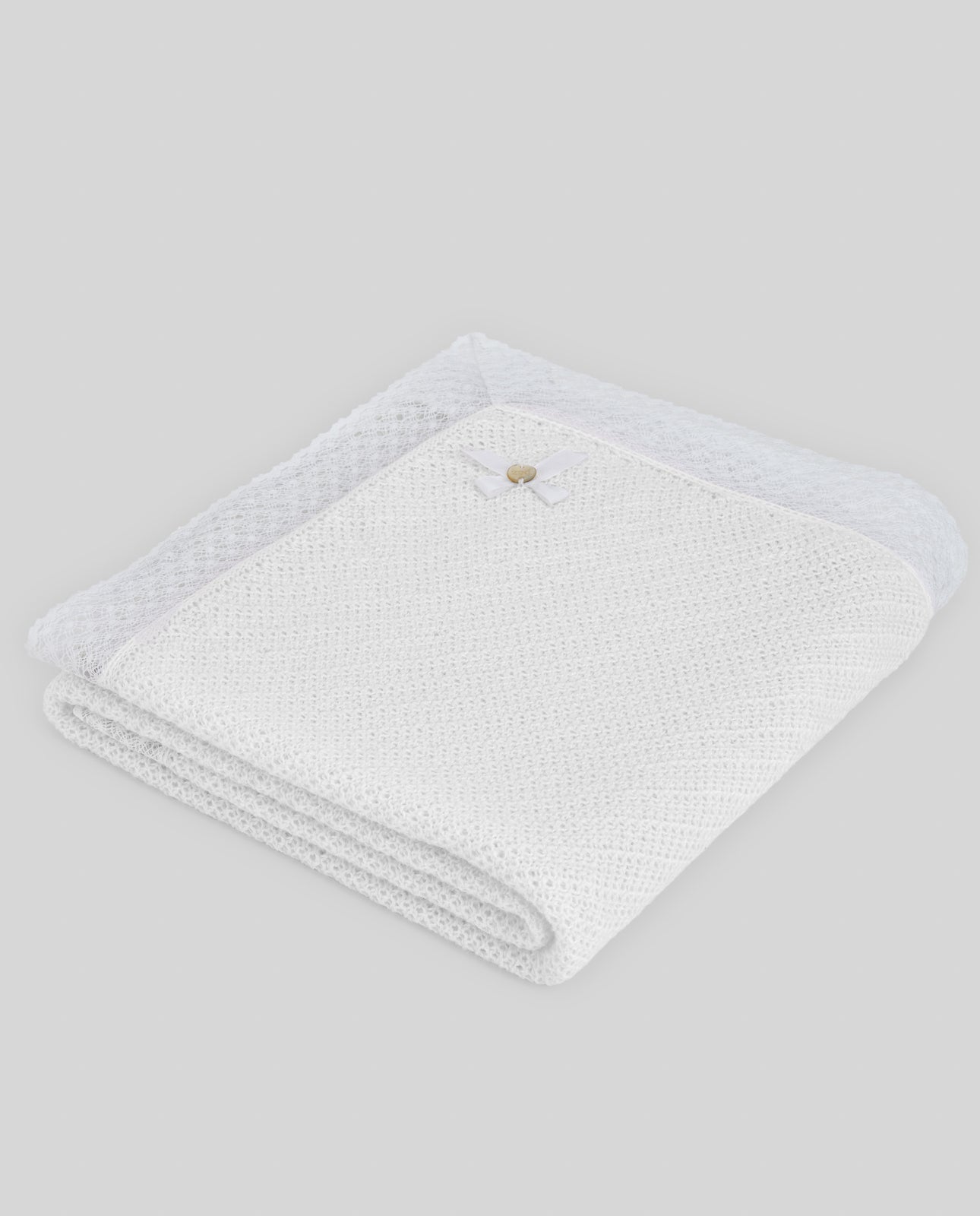 Manta em malha branco da Paz Rodriguez "Alaia"