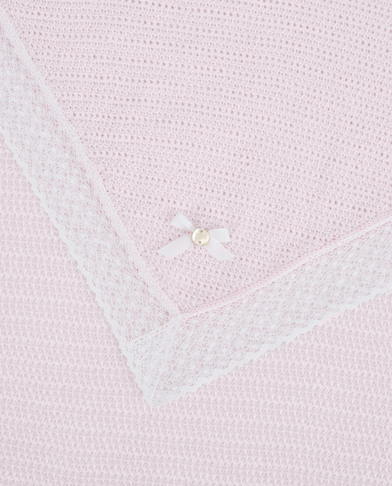 Manta em malha rosa da Paz Rodriguez "Alaia"