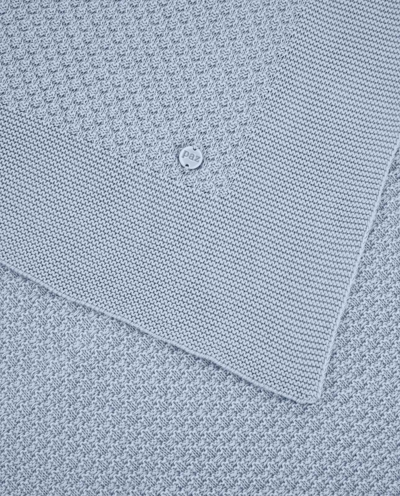 Manta em malha azul da Paz Rodriguez "Espuma"