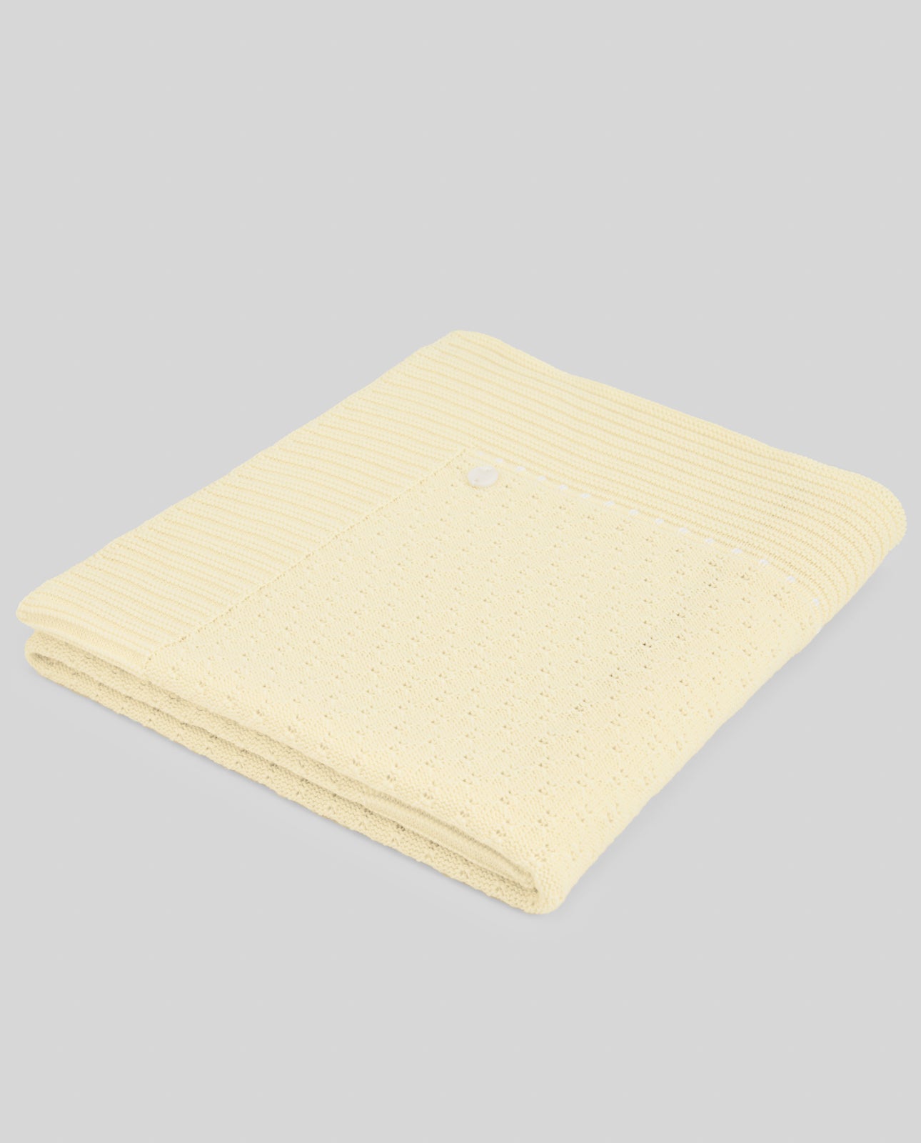 Manta em malha amarelo da Paz Rodriguez "Albor"