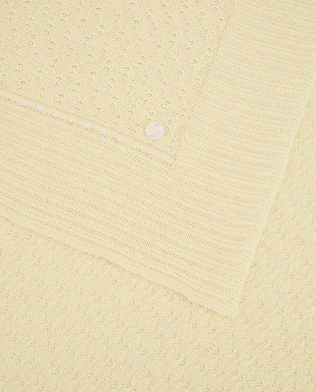 Manta em malha amarelo da Paz Rodriguez "Albor"