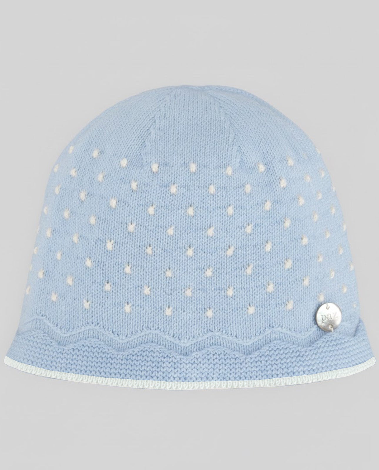 Gorro azul recém-nascido da Paz Rodriguez "Paz"