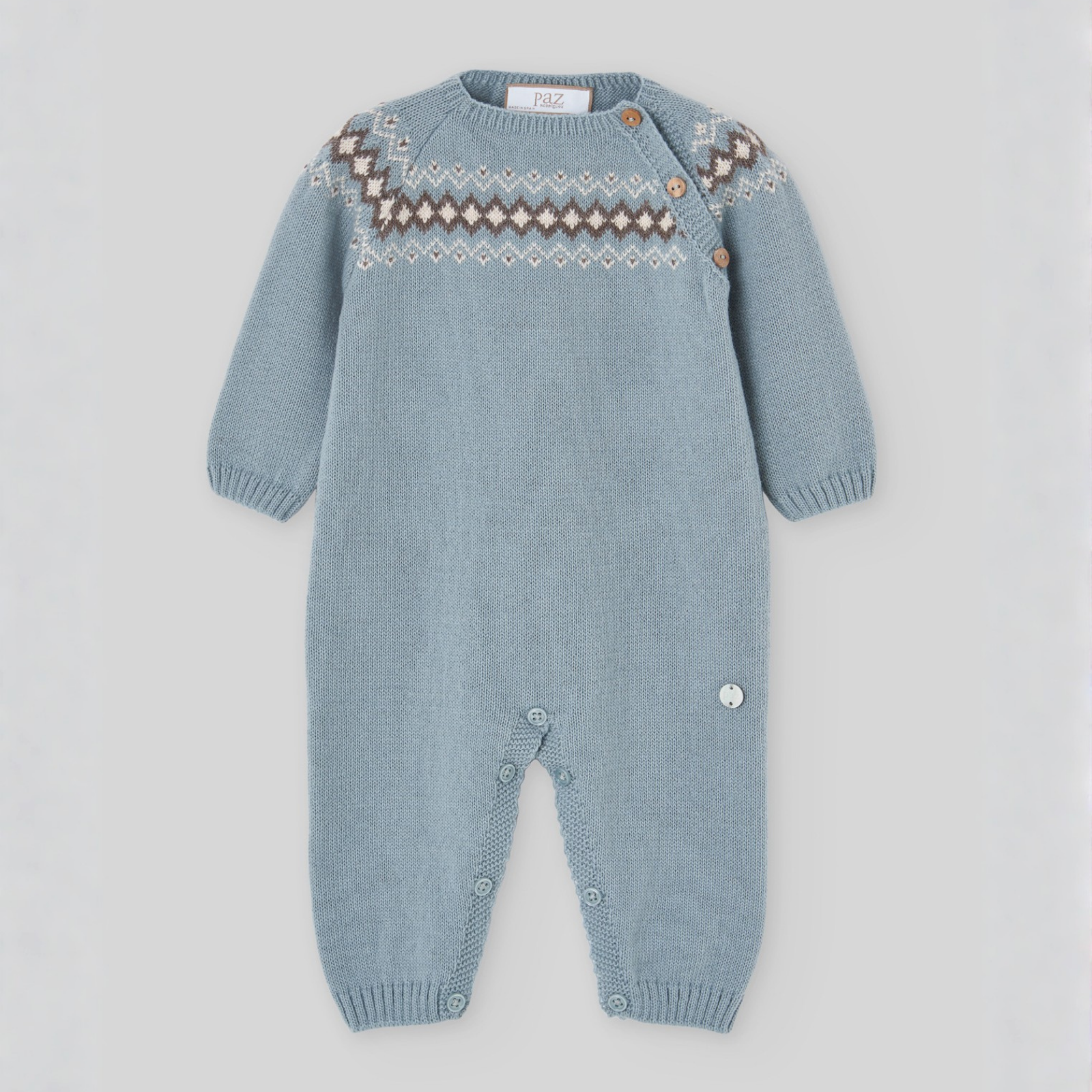 Babygrow azul da Paz Rodriguez "Terra"