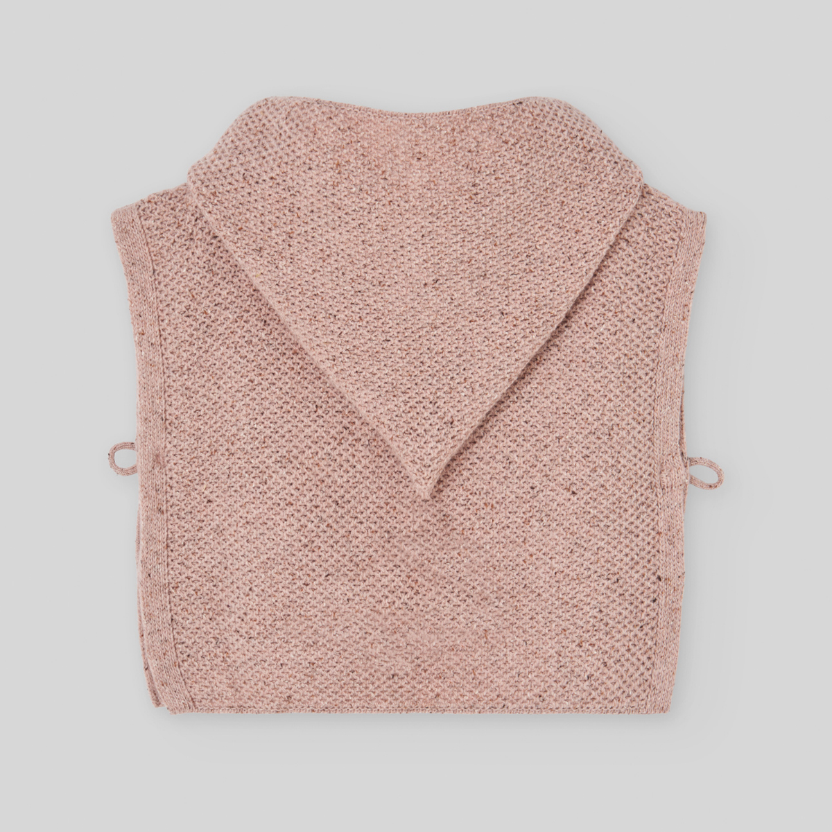 Colete de malha rosa com capuz da Paz Rodriguez "Moneca"