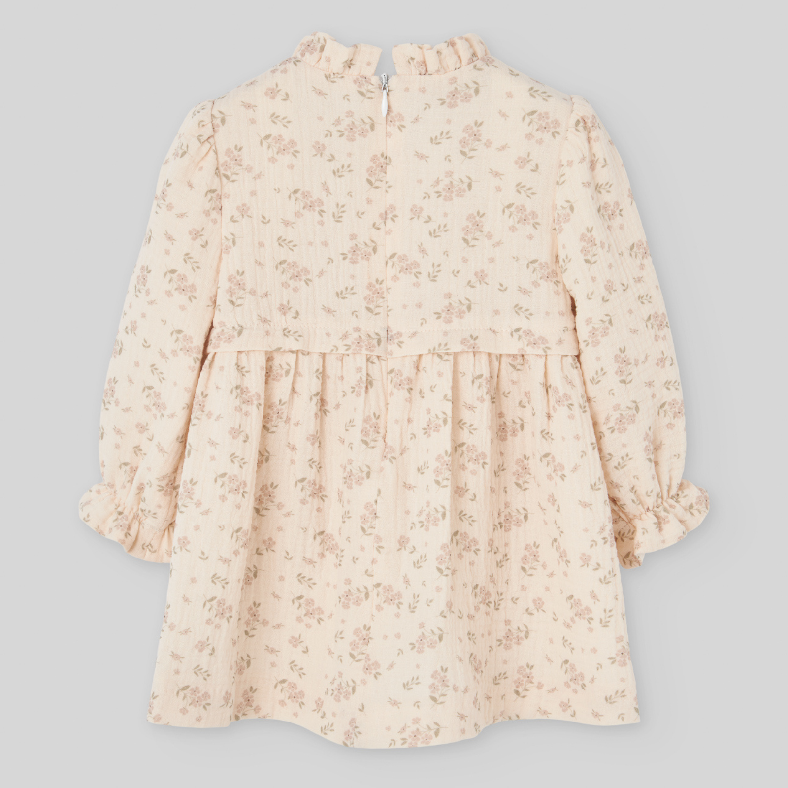 Vestido estampado bege e rosa da Paz Rodriguez "Moneca"