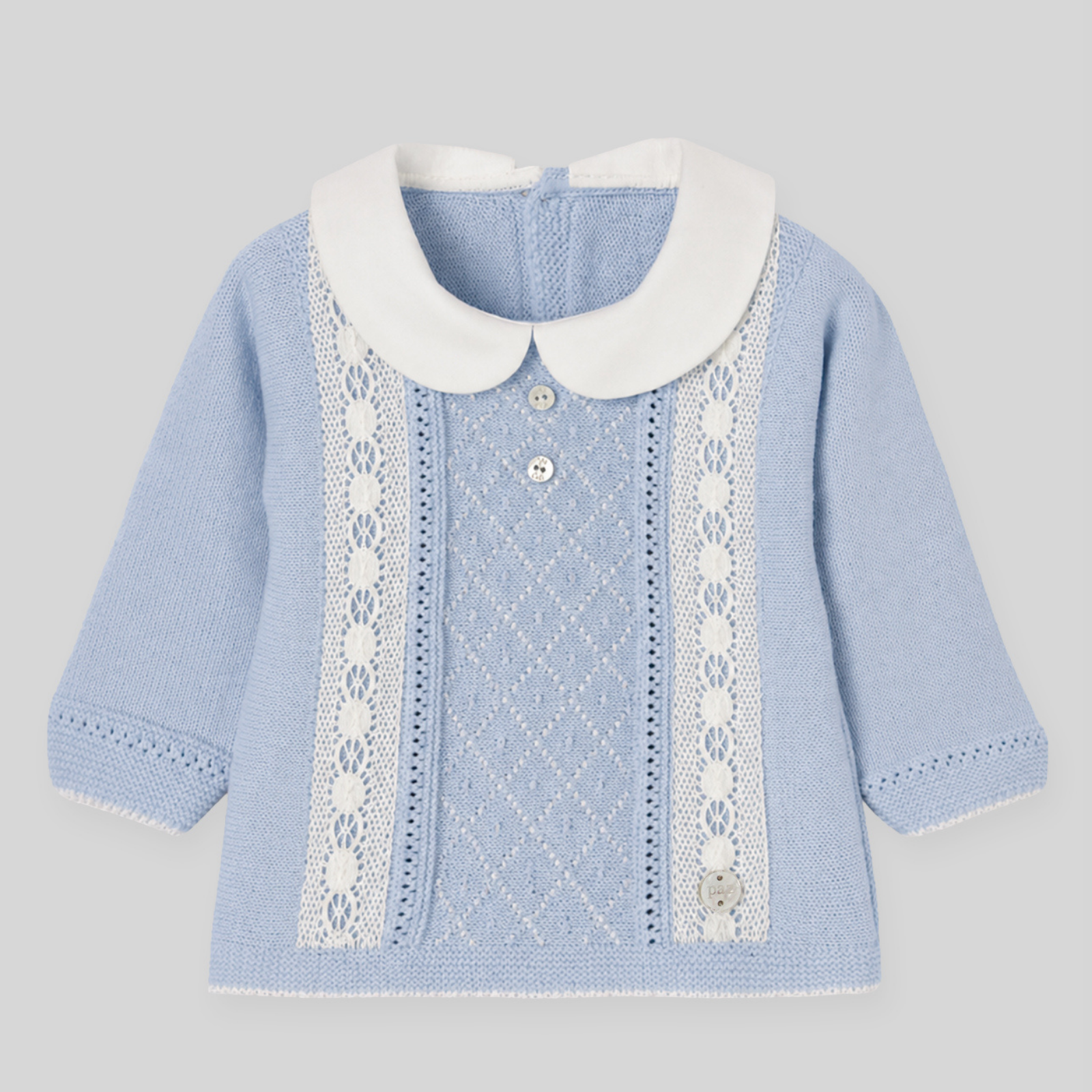 Conjunto recém nascido menino azul da Paz Rodriguez "Paz"