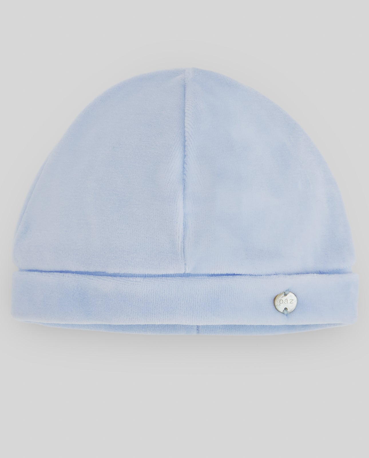 Gorro laminado azul da Paz Rodriguez "Ternura"