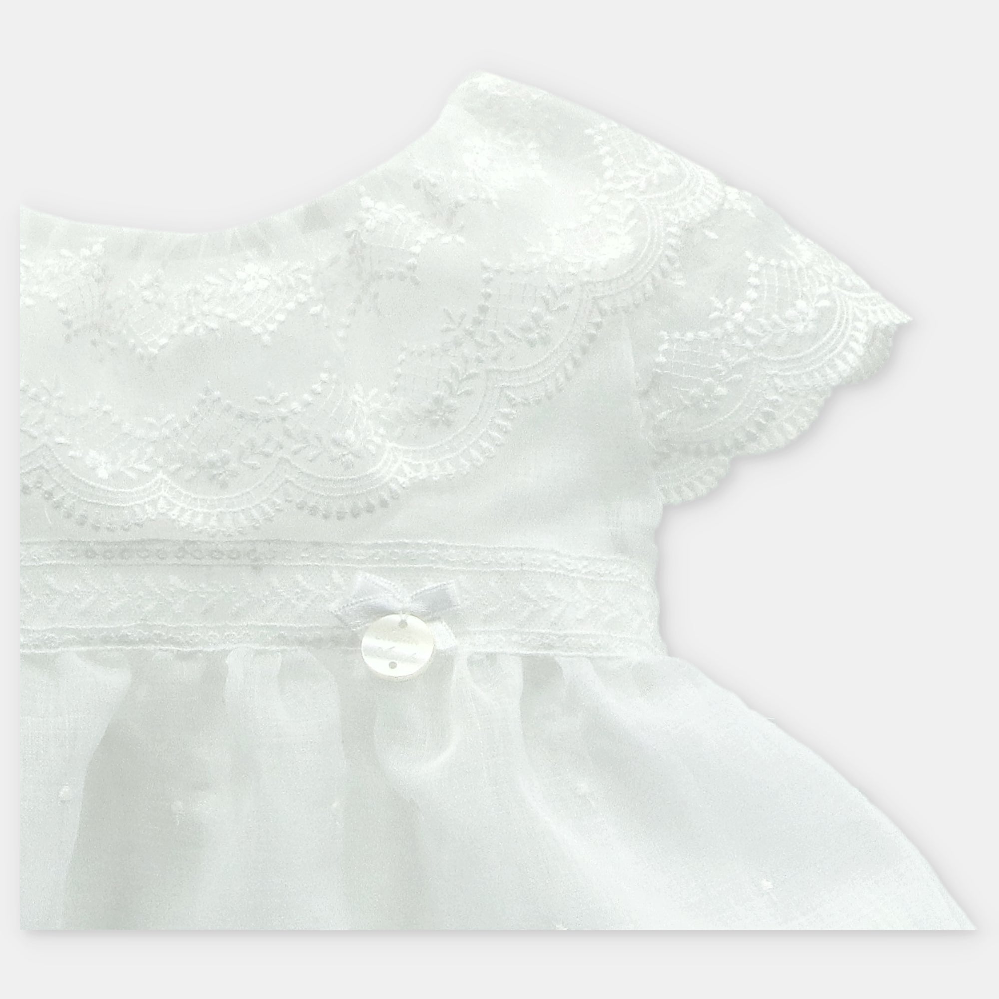 Vestido e tapa fralda cerimónia da Martín Aranda "Victoria"