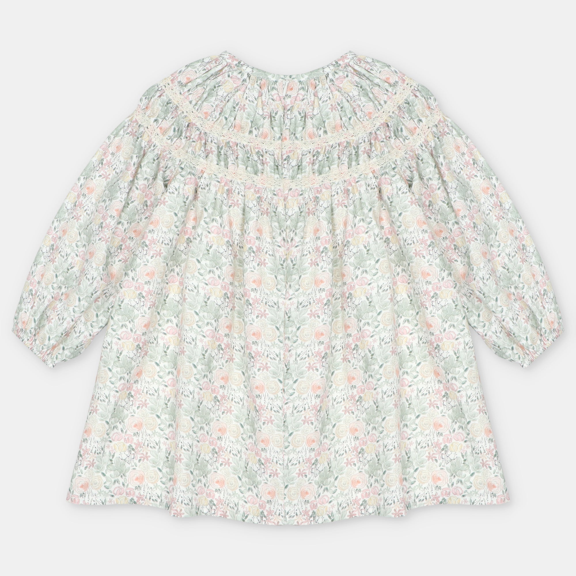 Vestido floral para menina da Martín Aranda "Pravia"