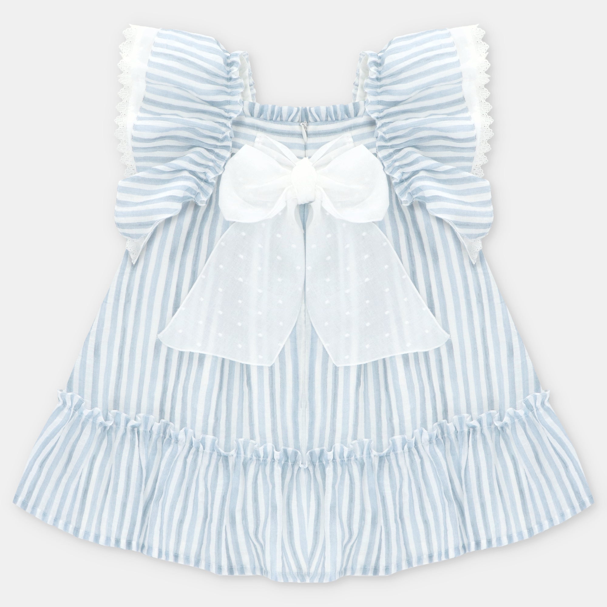 Vestido com riscas azuis para menina da Martín Aranda "Surrey"