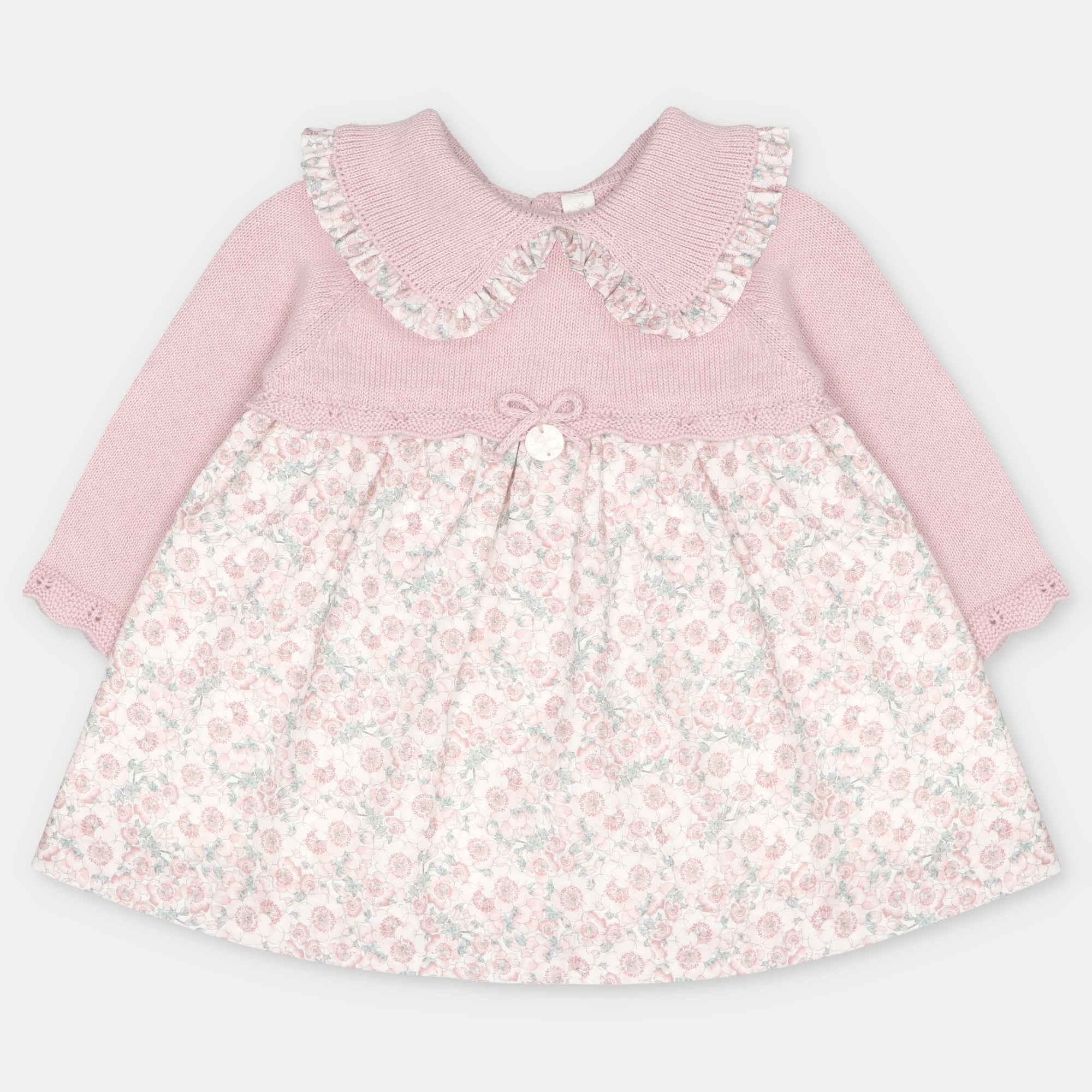 Vestido combinado rosa da Martín Aranda "Lena"