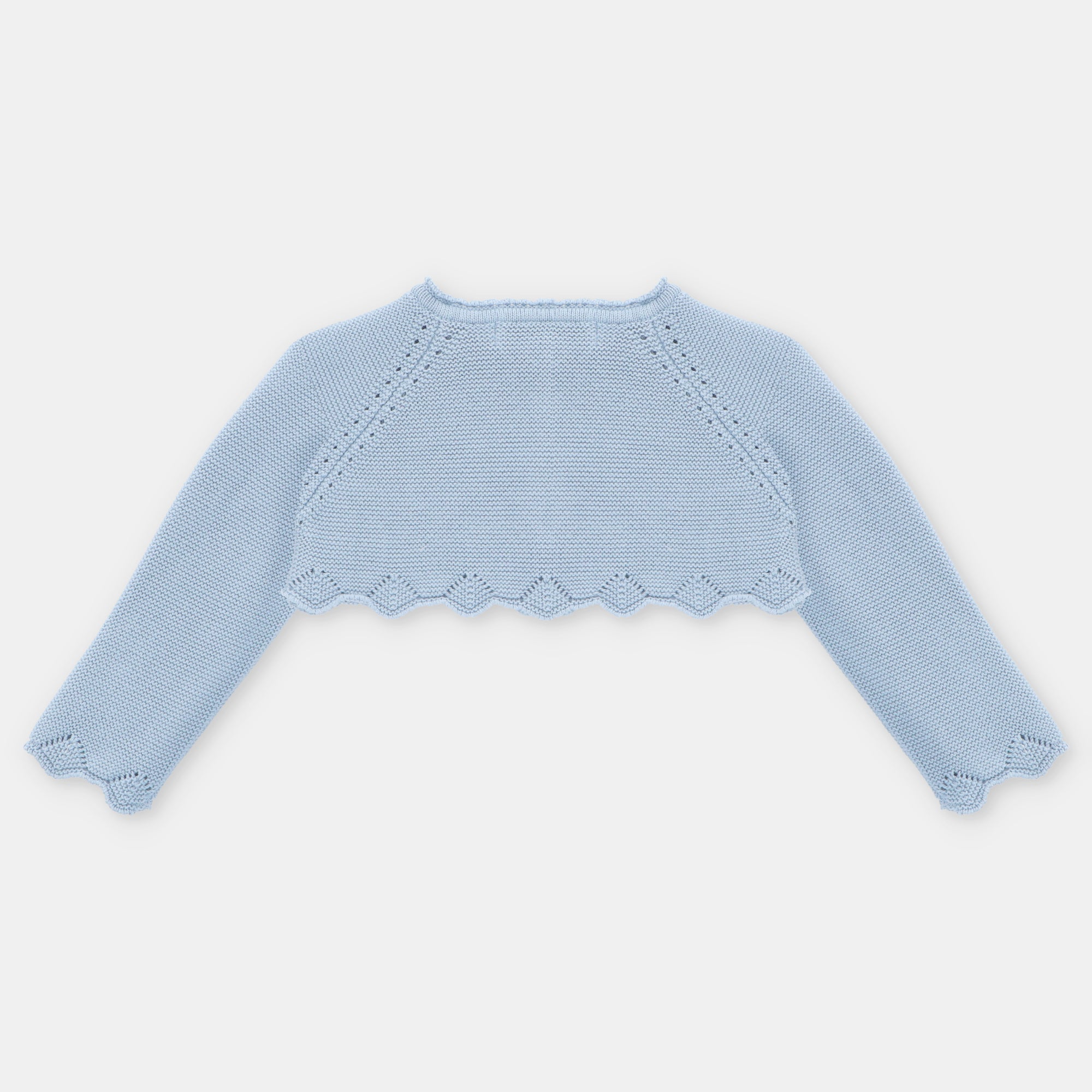 Bolero verde petróleo para bebe menina da Martín Aranda "Milton"