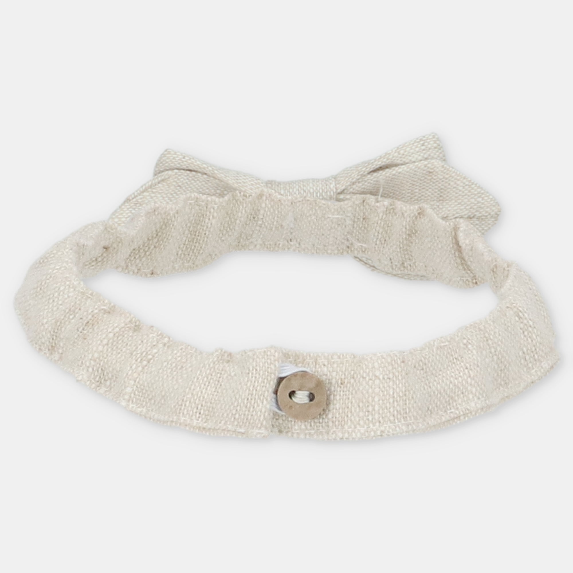 Papillon/Laço em linho bege para menino da Martín Aranda "Vancouver"