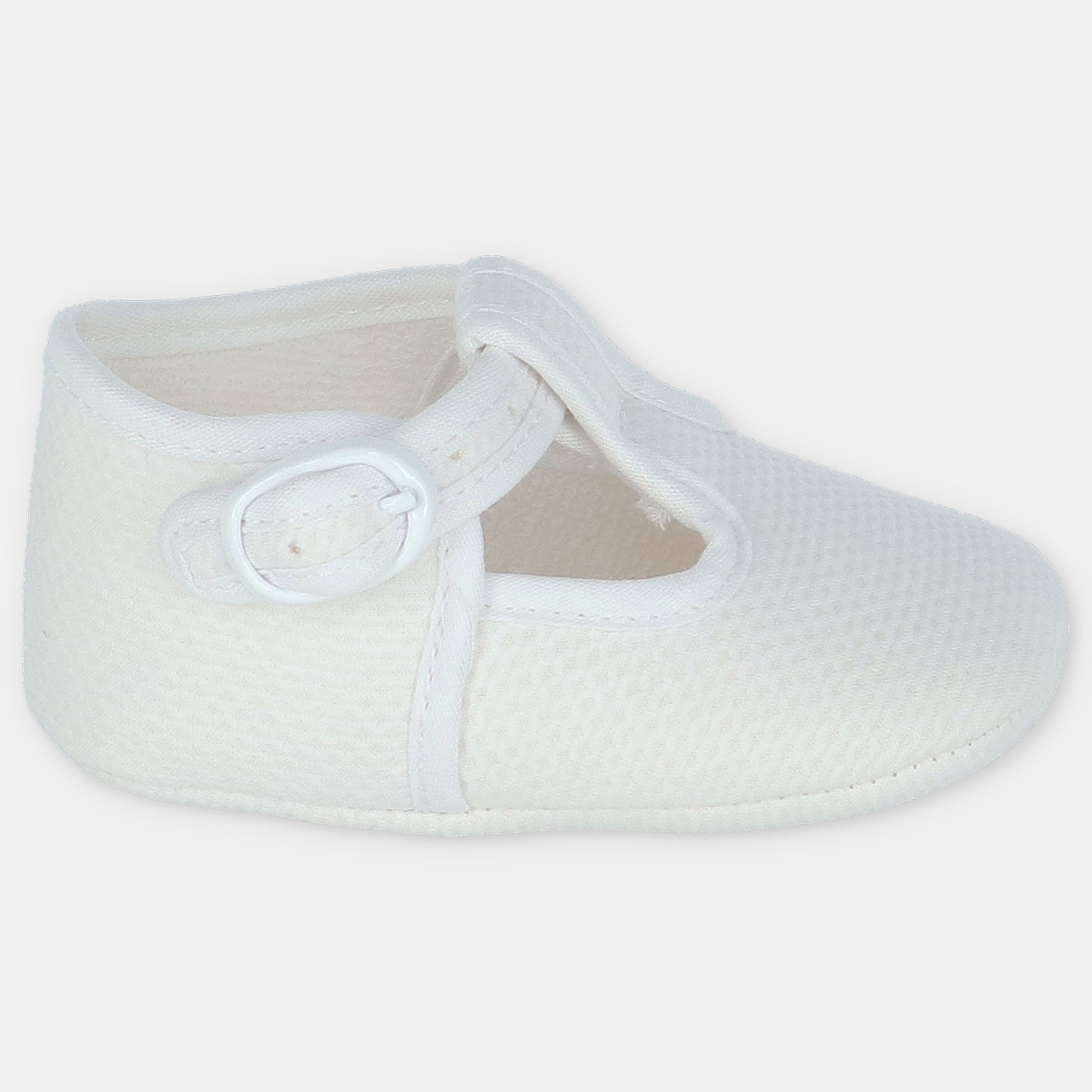 Sapatos tela branco para bebé da Martín Aranda "Montreal"