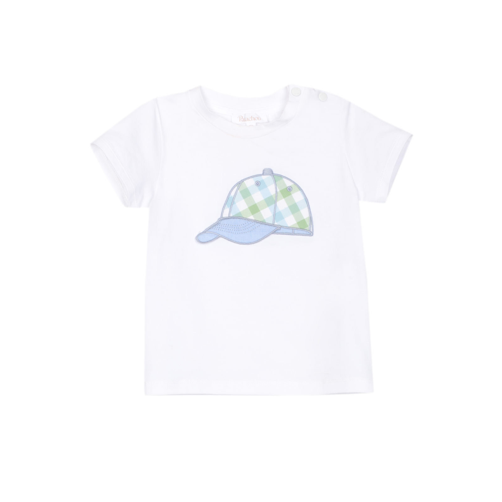 Conjunto t-shirt  e calção azul e verde da Patachou "Soft Blue"