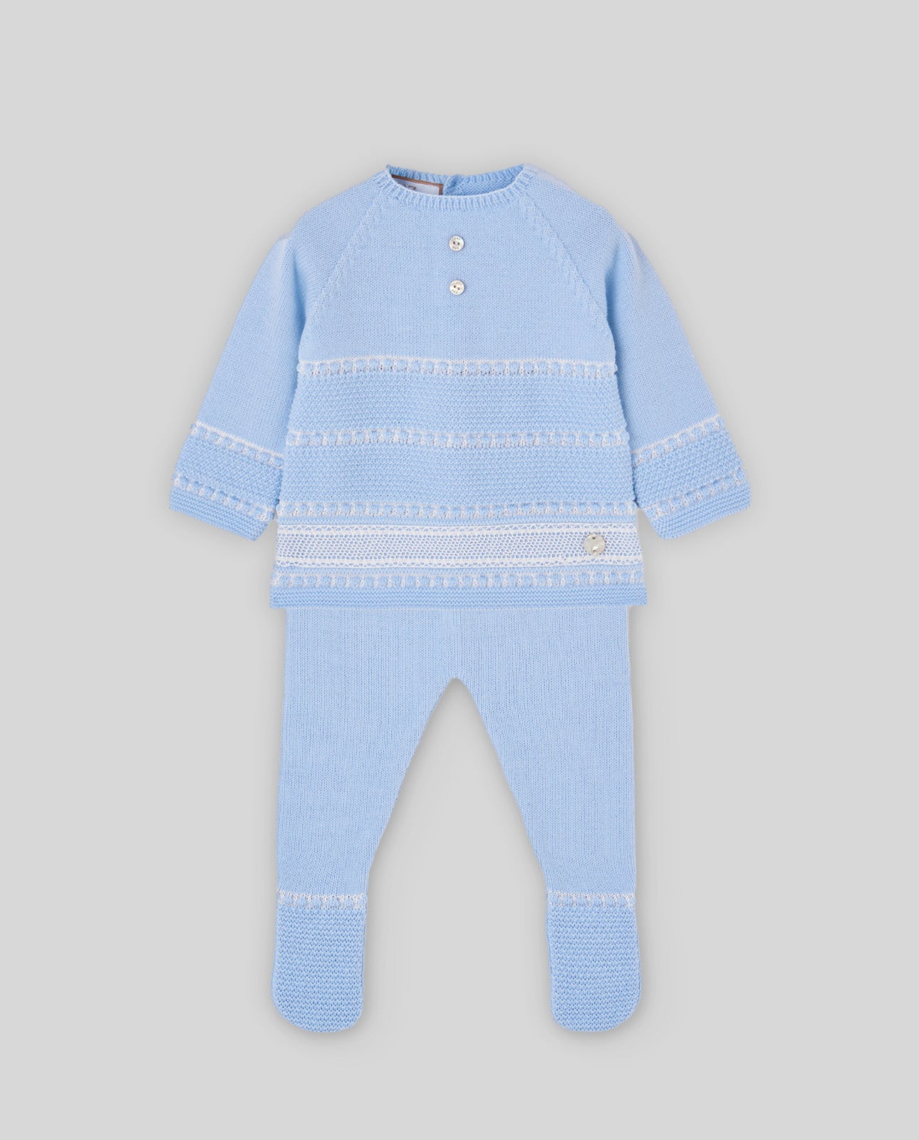 Conjunto recém nascido menino azul da Paz Rodriguez "Fogar"