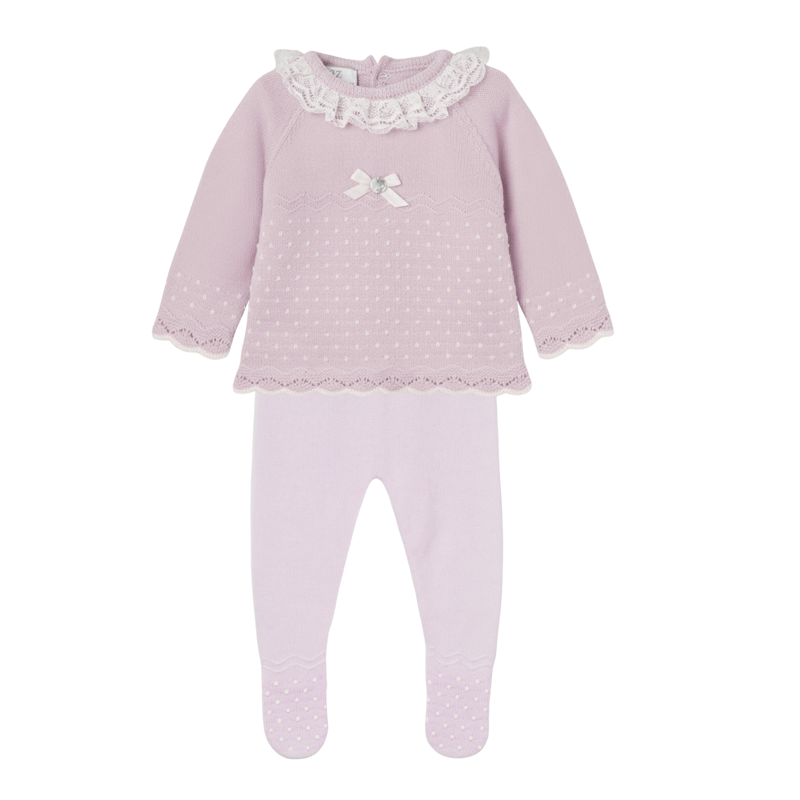 Conjunto recém nascido menina rosa da Paz Rodriguez "Paz"