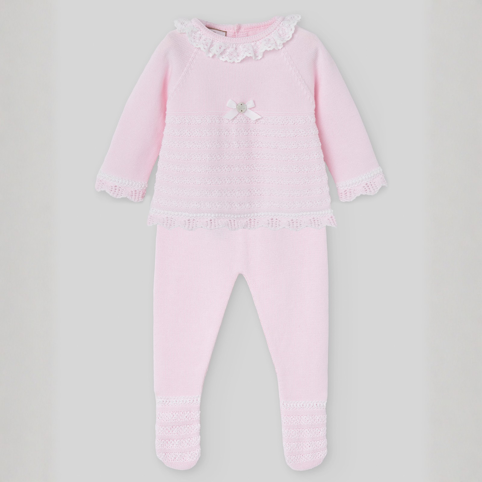 Conjunto recém nascido menina rosa da Paz Rodriguez "Alaia"