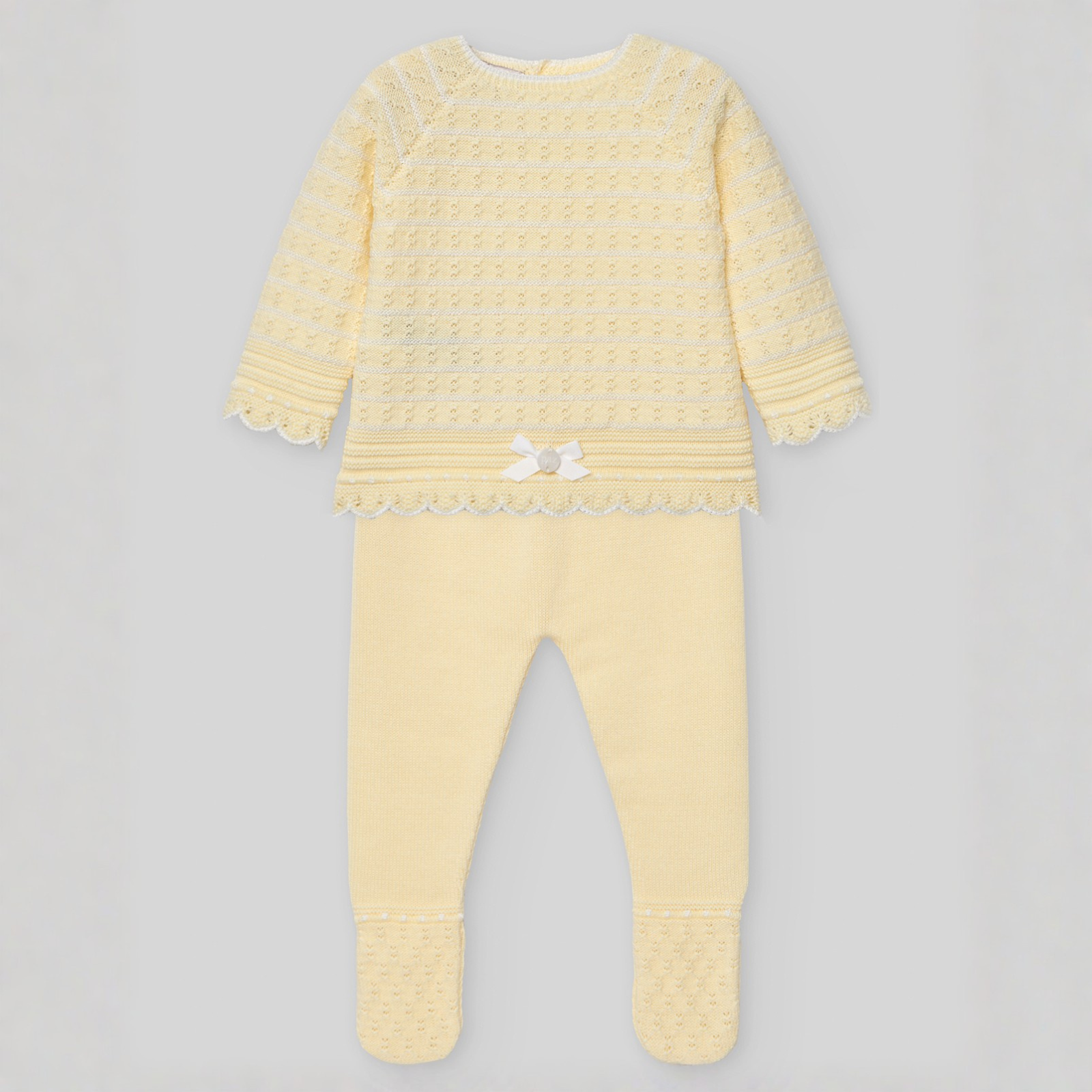 Conjunto recém nascido menina amarelo da Paz Rodriguez "Albor"